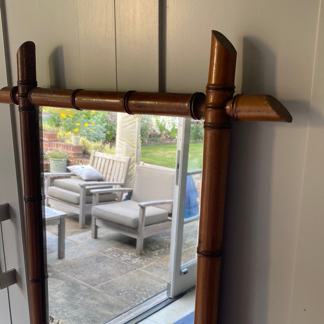 Medium Faux Bamboo Mirror ( 62cm by 50cm)