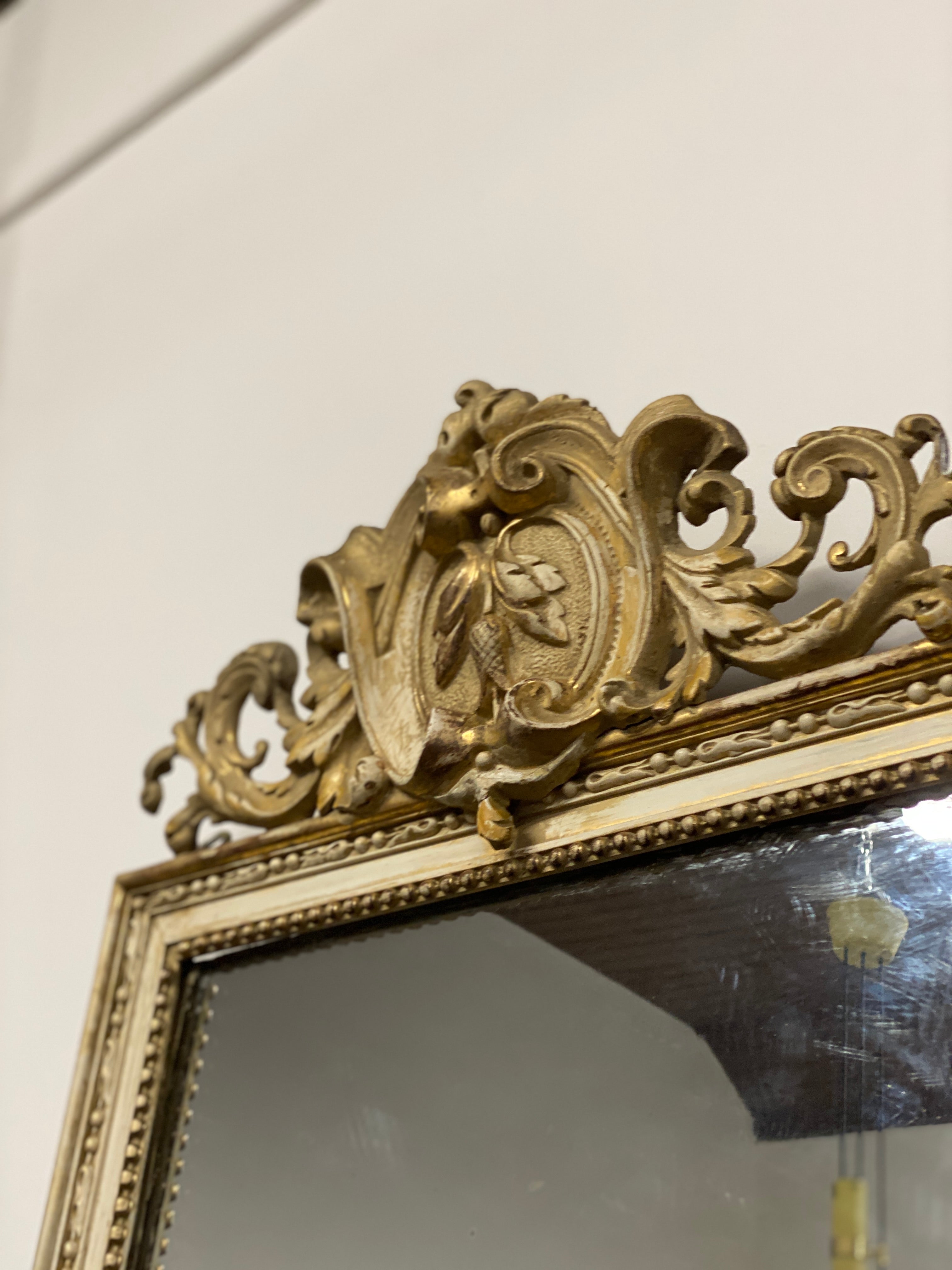Very Tall French Gilt Mirror