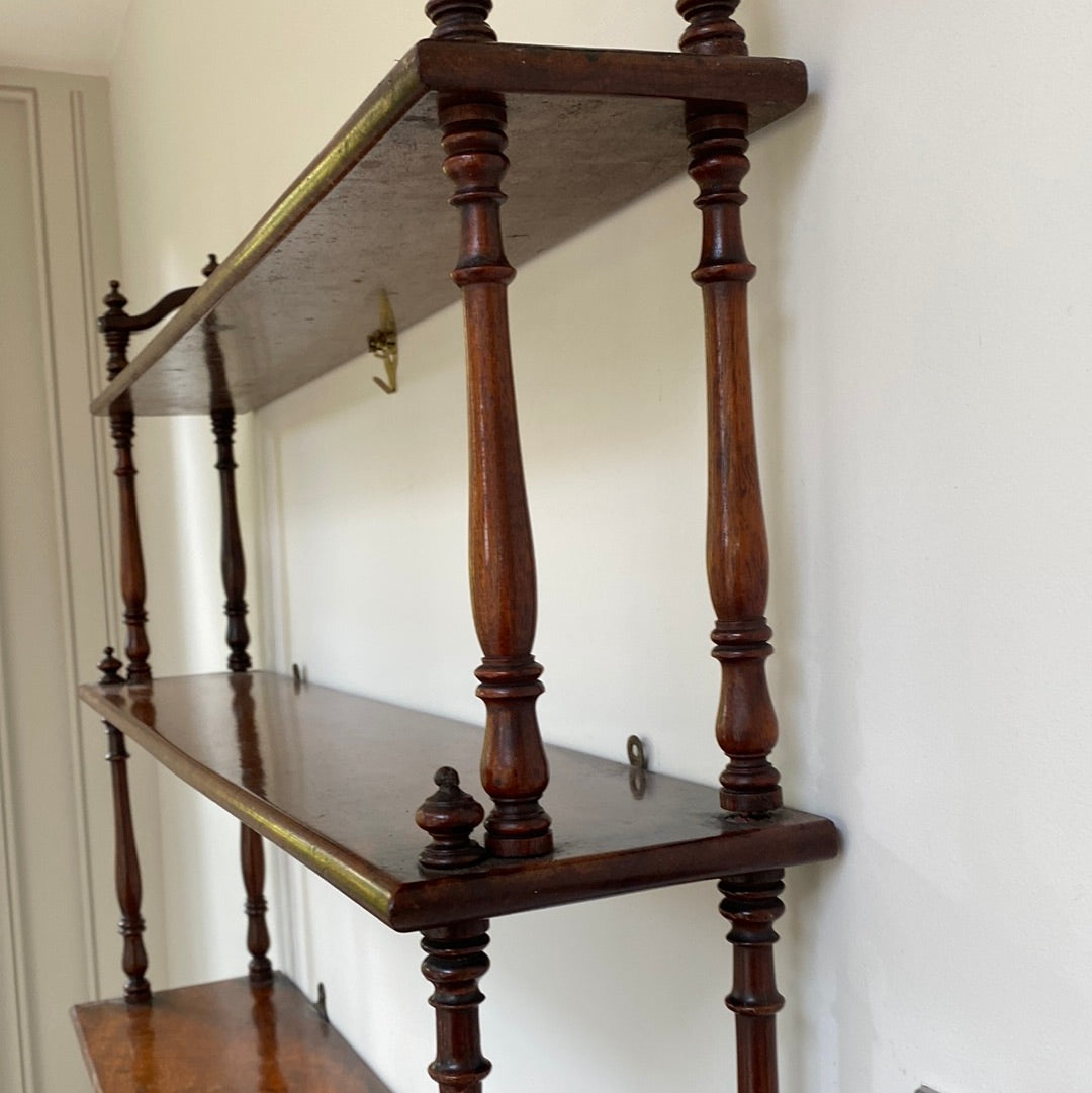 Late 19th Century Mahogany Hanging Shelves