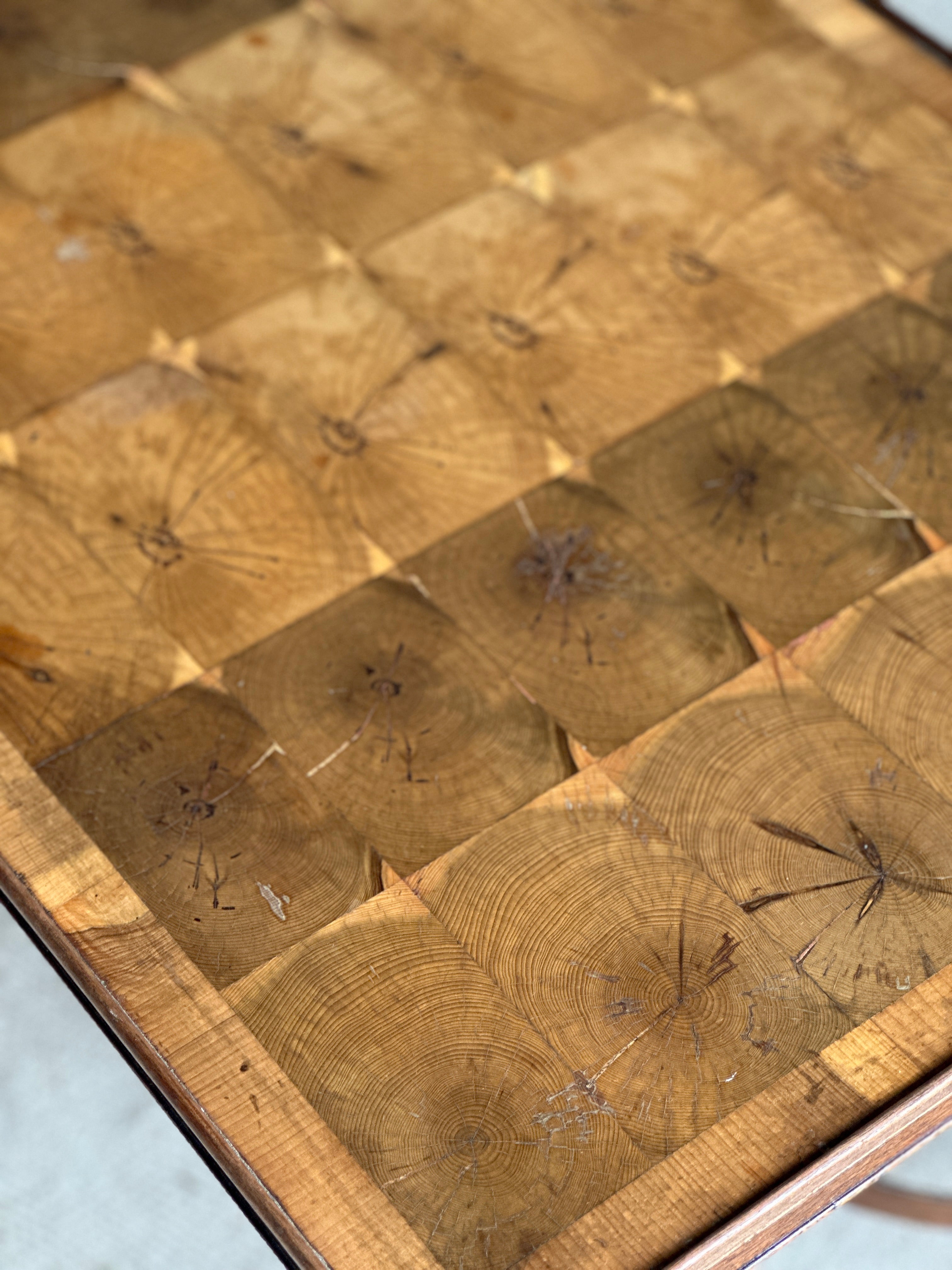 Mid Century Oyster Yew Coffee Table