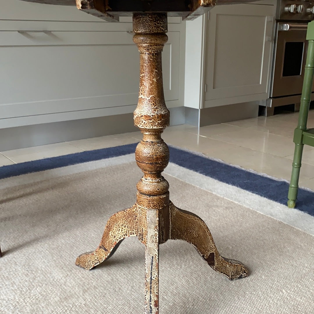 Pretty Tripod Table with lovely original painted leg
