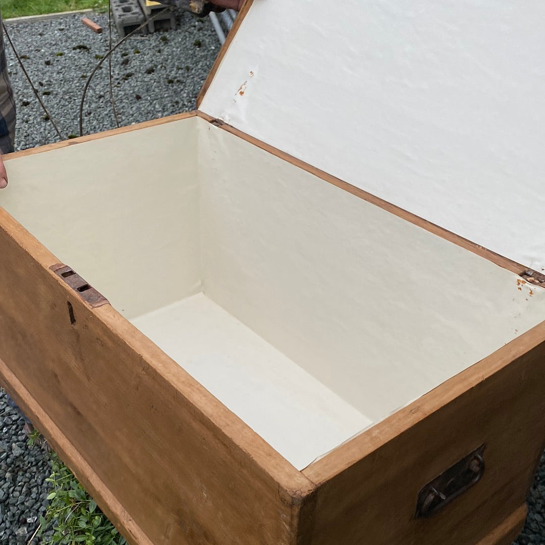 Small Pitch Pine Chest