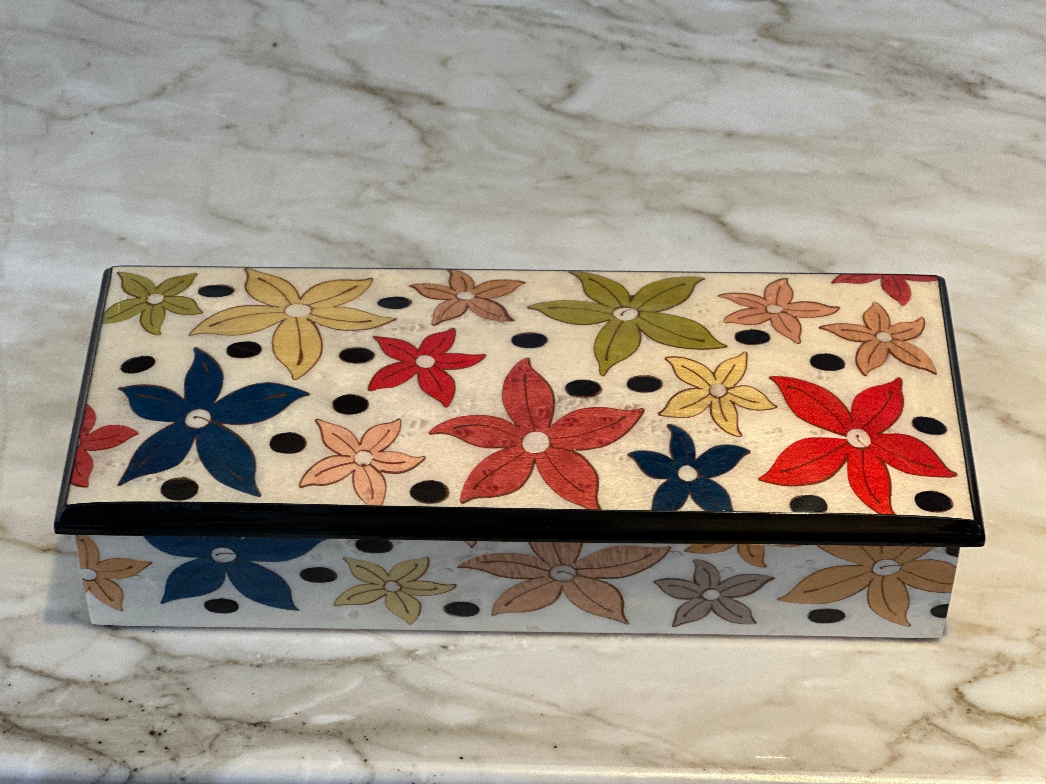 Rectangular Marquetry Box - Star Anise