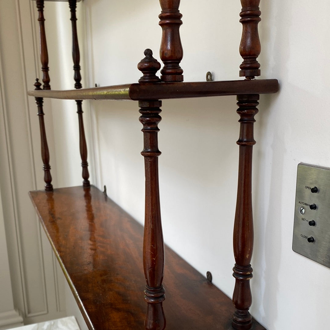 Late 19th Century Mahogany Hanging Shelves