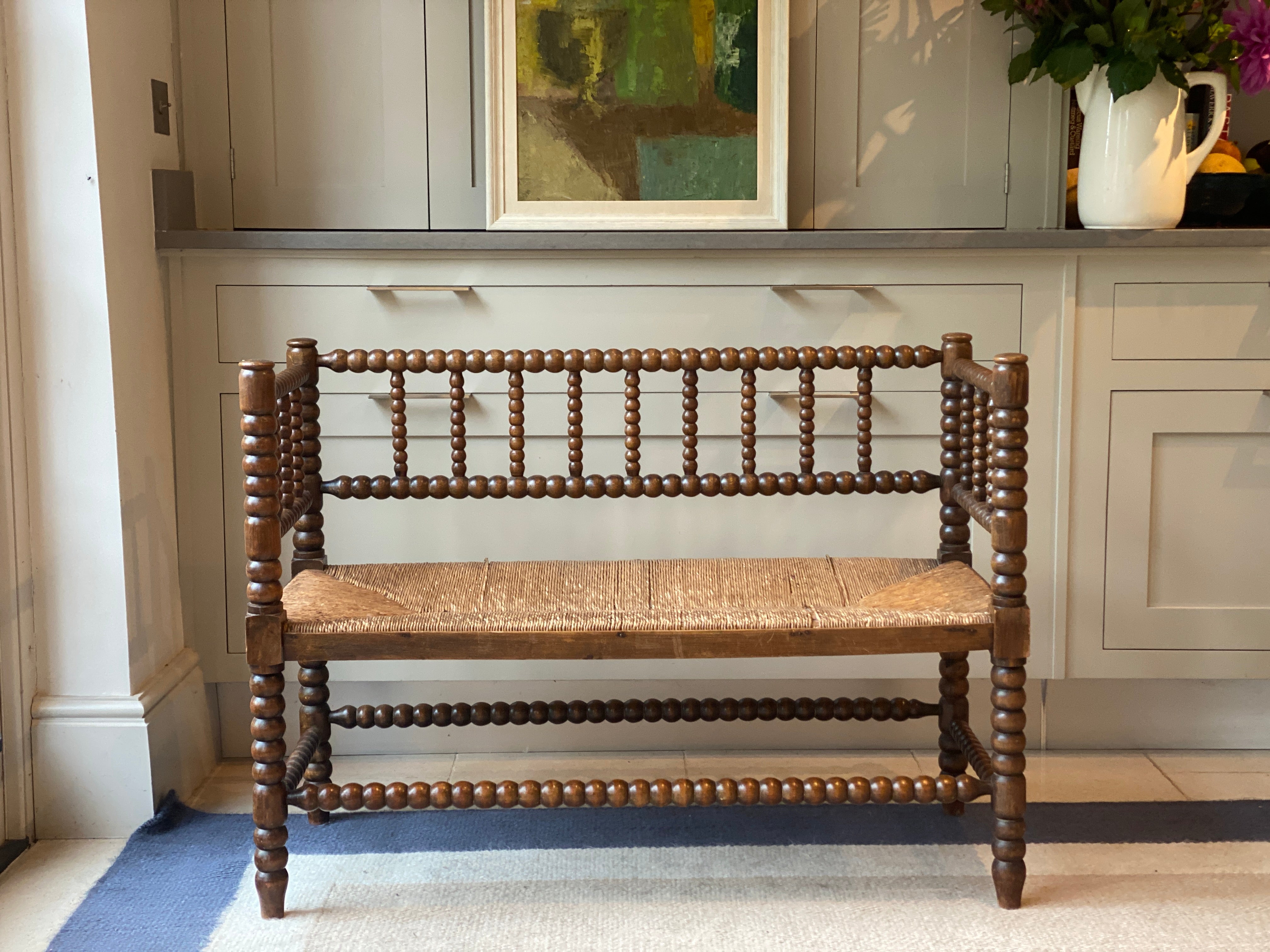 Late 19th Century Bobbin Turned Bench