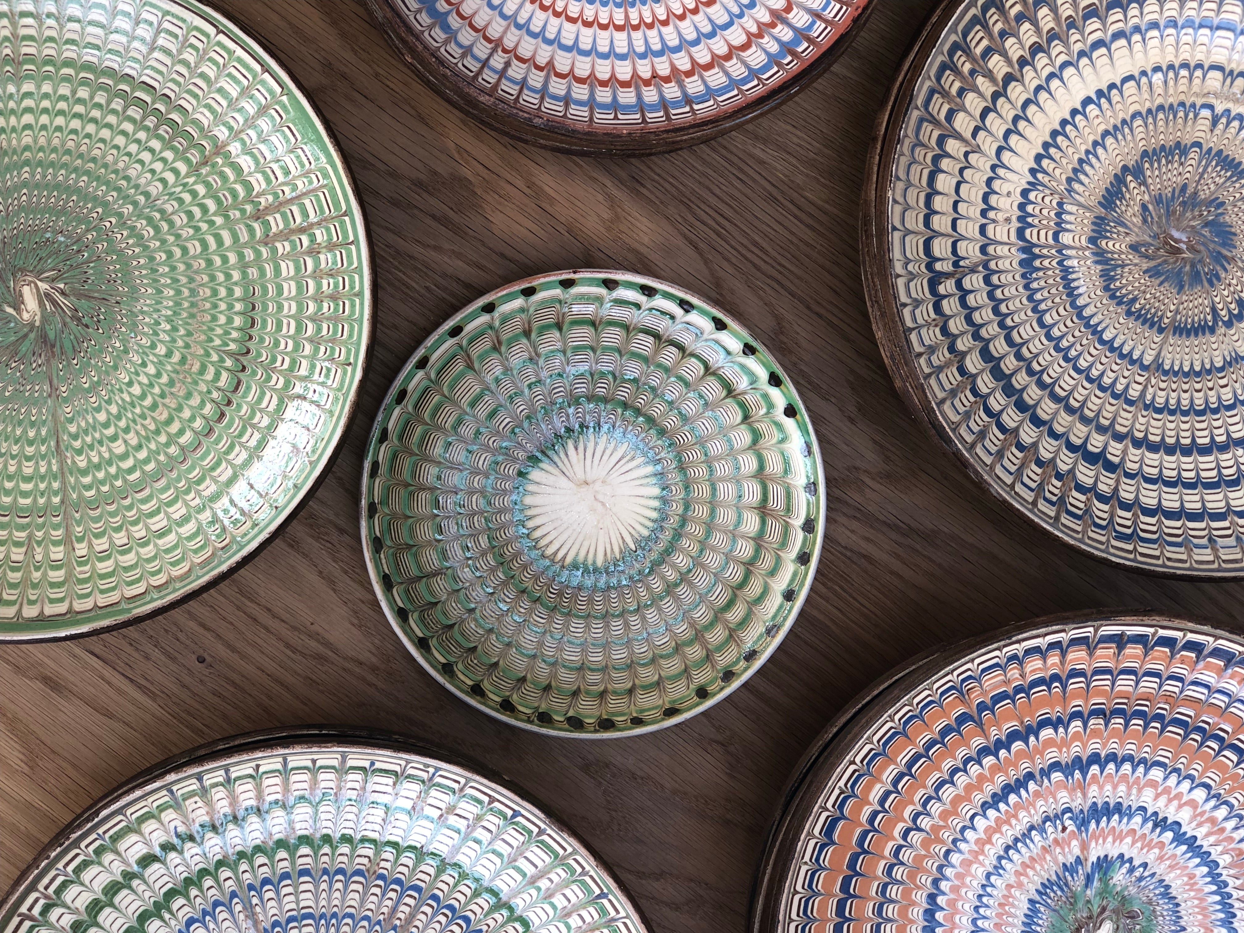 Vintage Romanian Pottery Bowls - Large