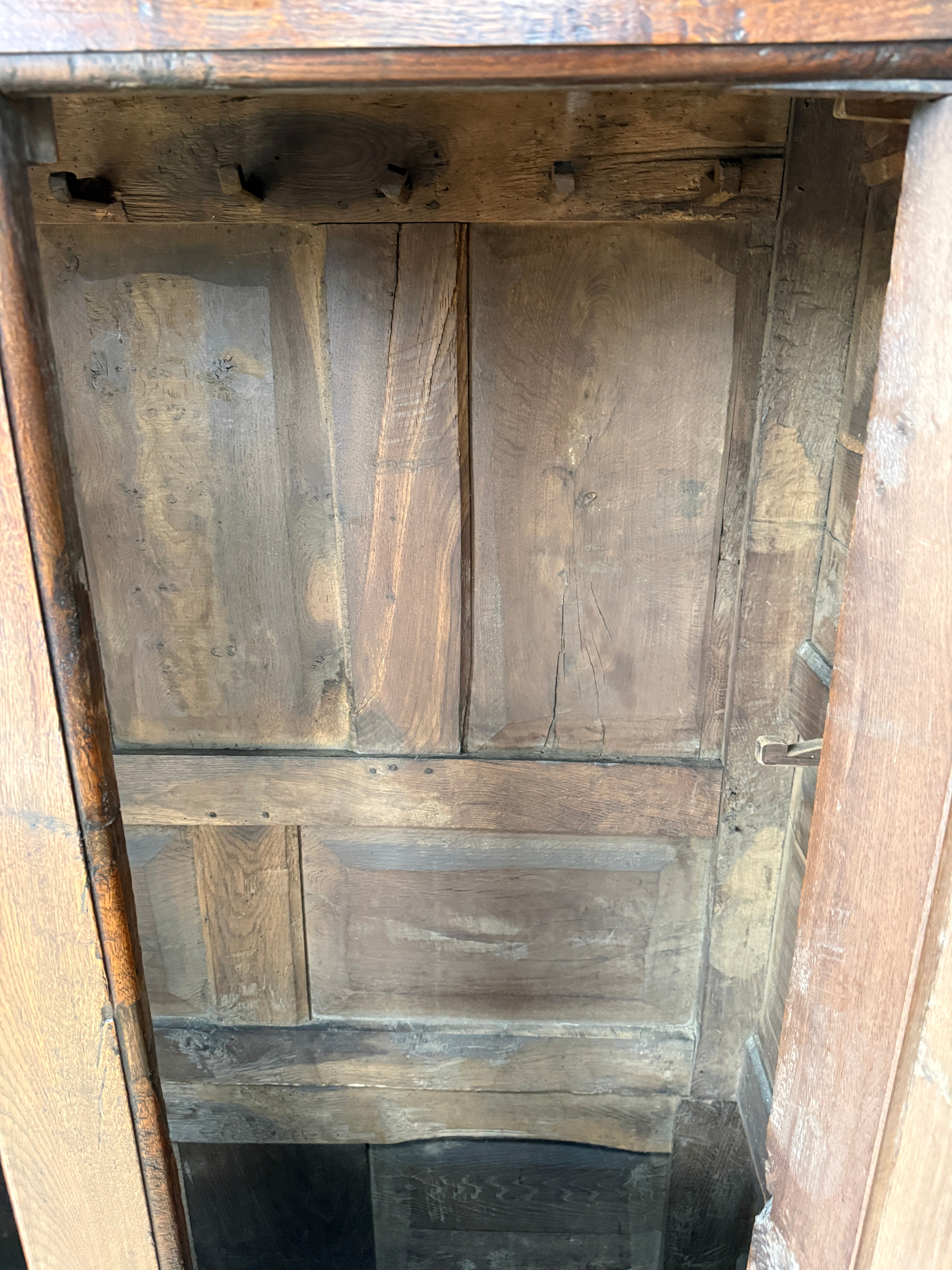Large 18th Century Oak Hanging Cupboard