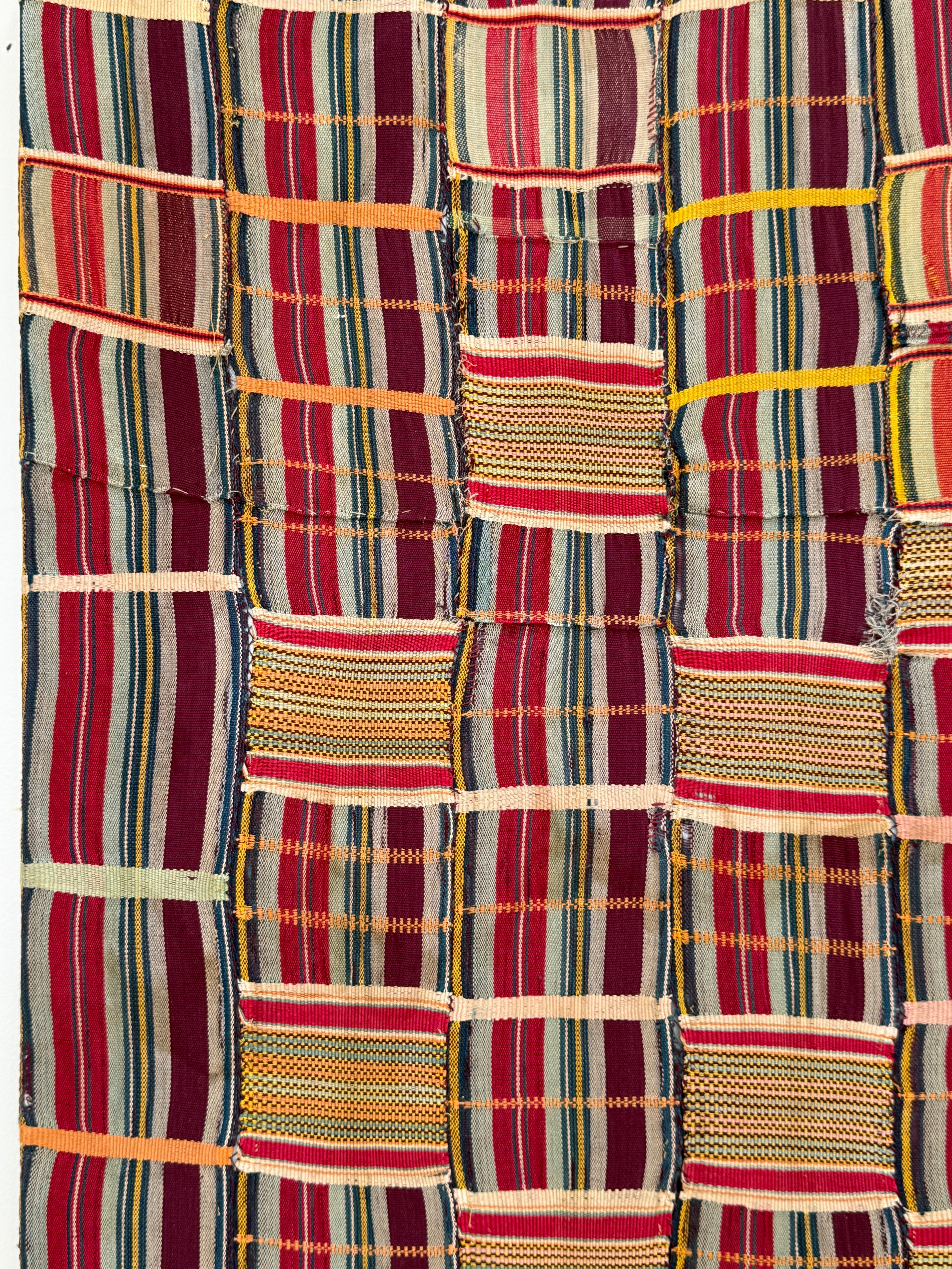 Ewe Kente Cloth, Ghana / Togo, Mid-20th Century -Mounted