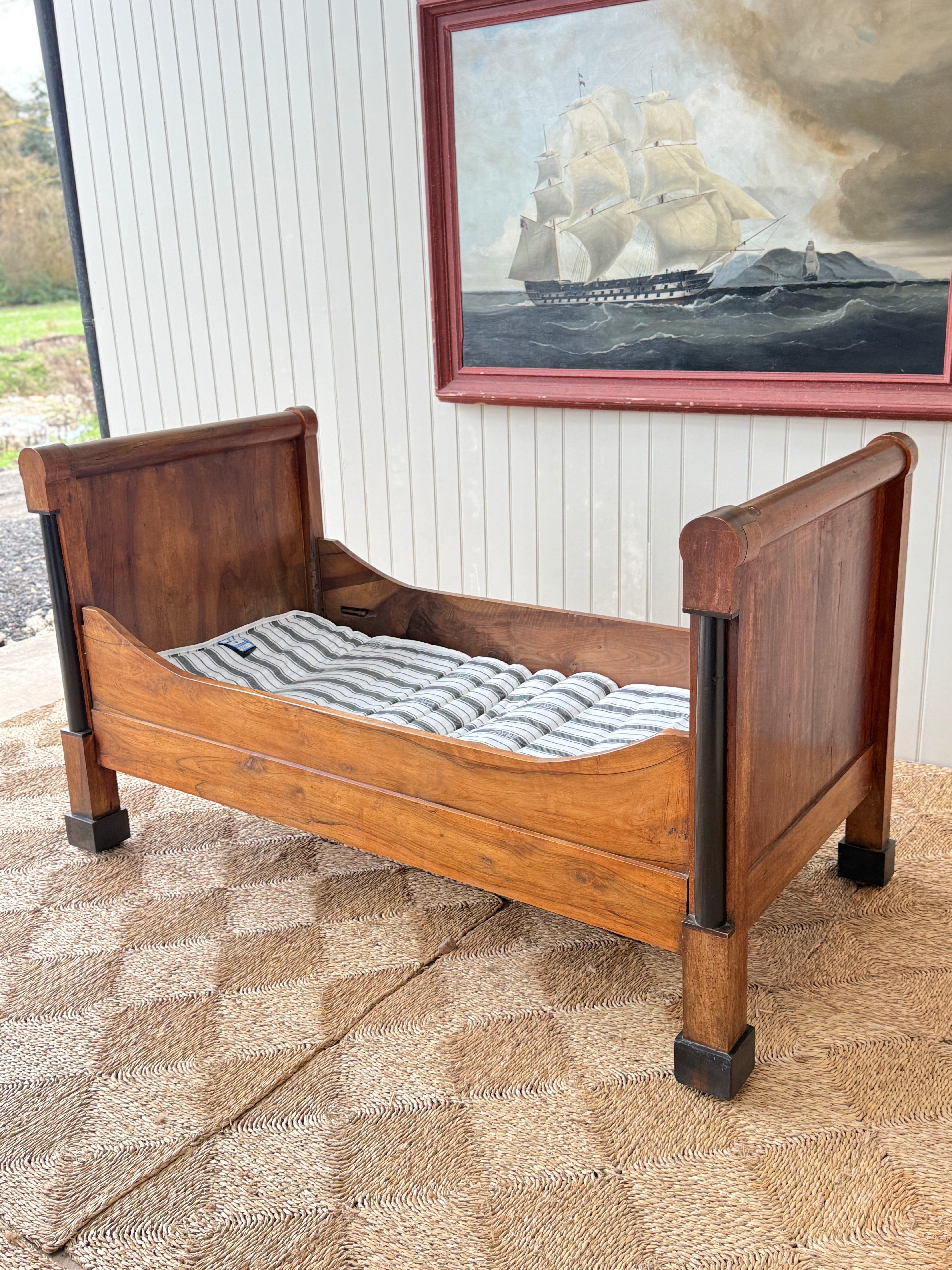 French Empire Single Bateau Lit