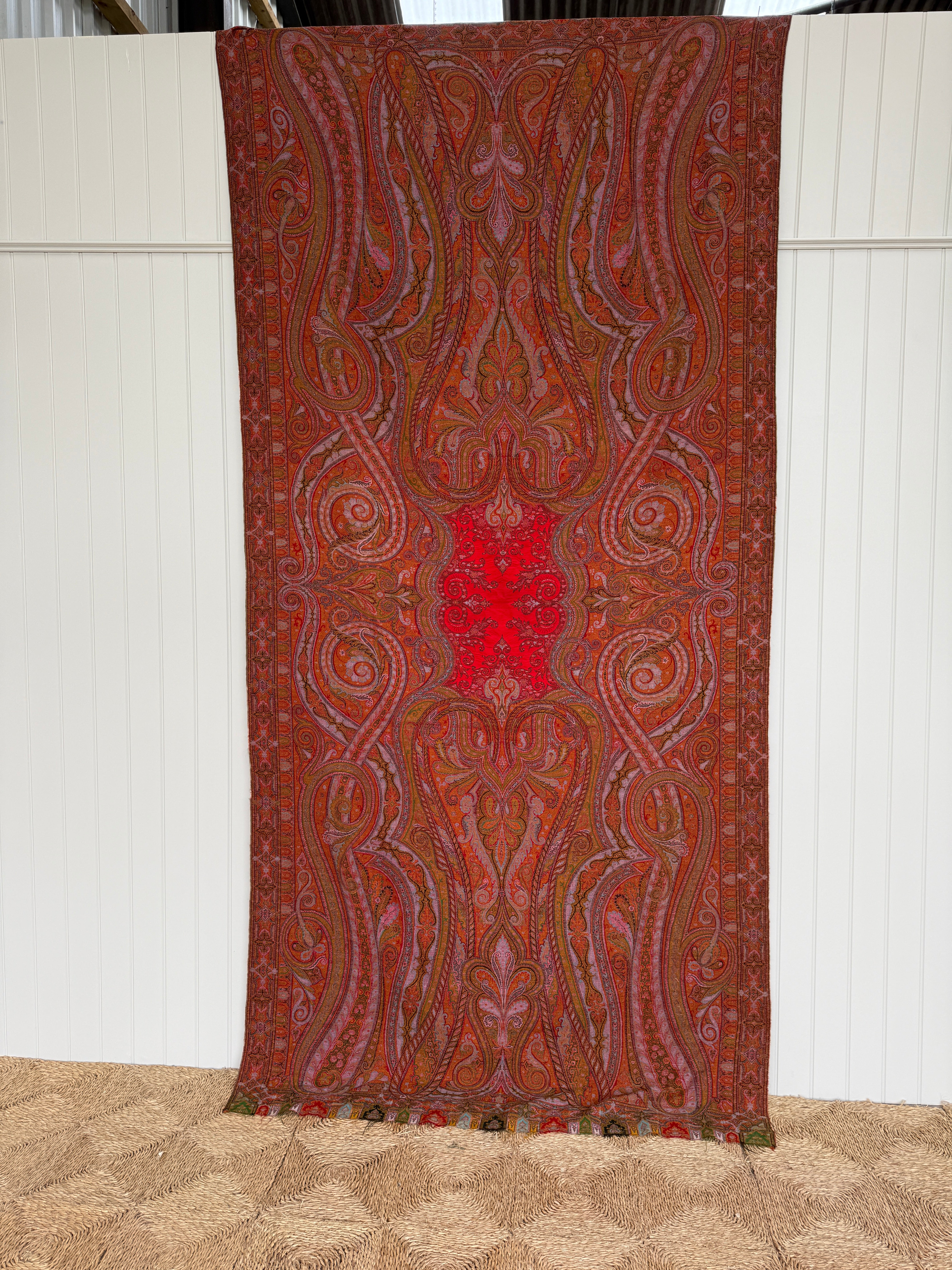 Large Paisley Carriage Shawl