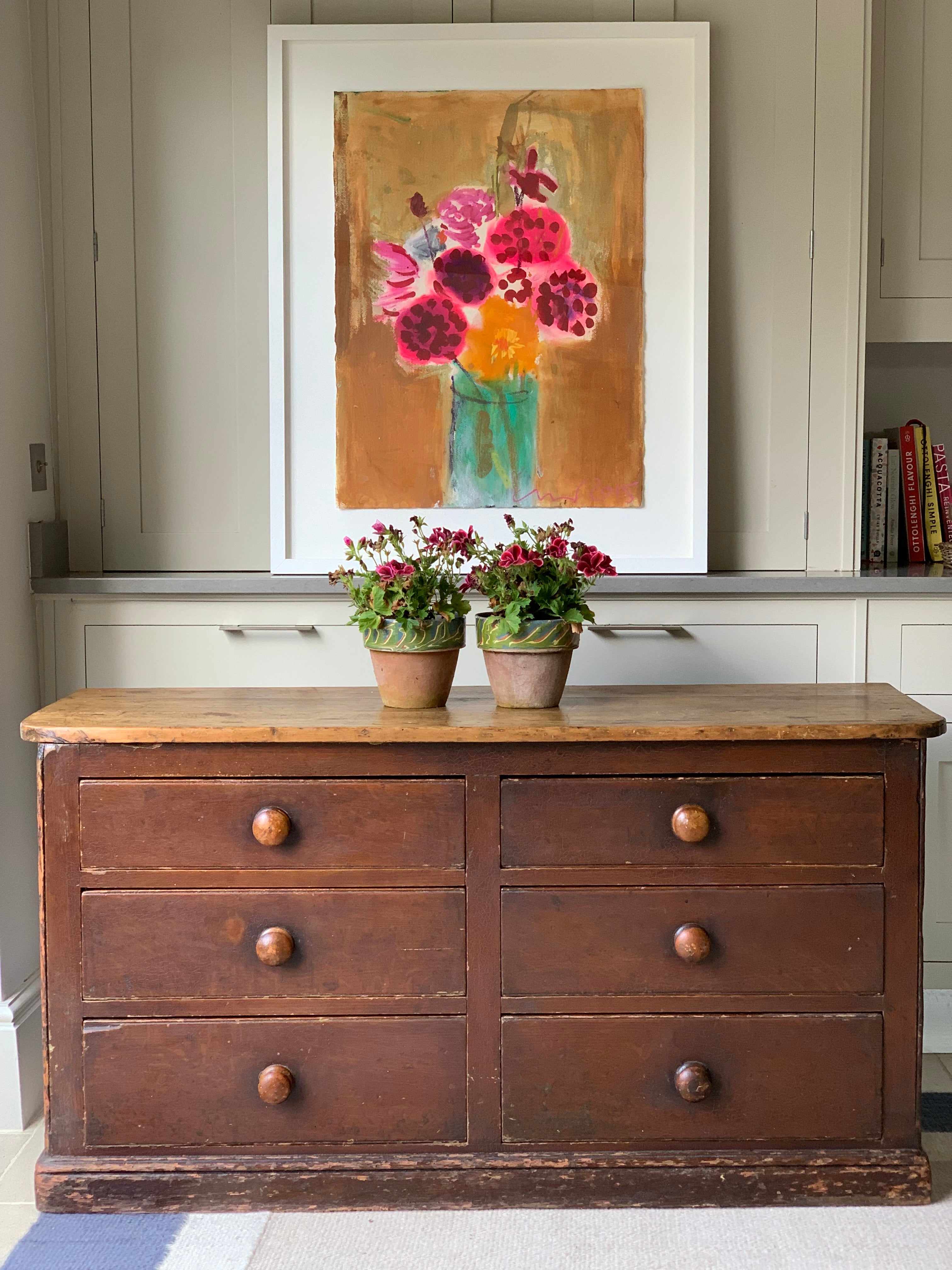 Antique Pine Haberdashers Chest of Drawers