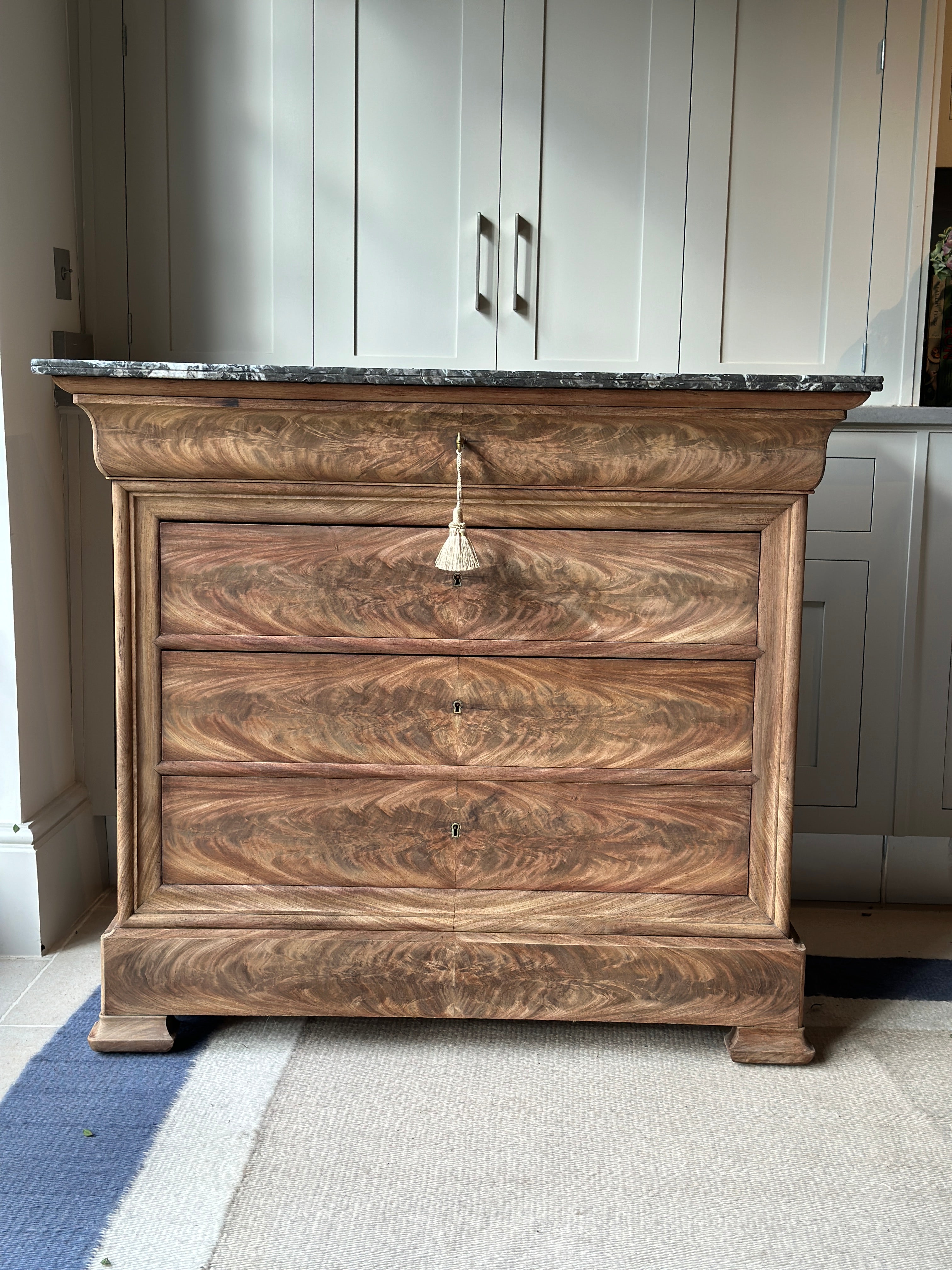 Amazing Bleached C19th Commode