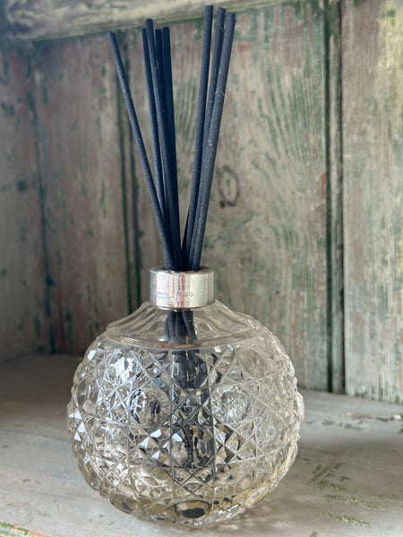Silver Topped Crystal Scent Diffuser