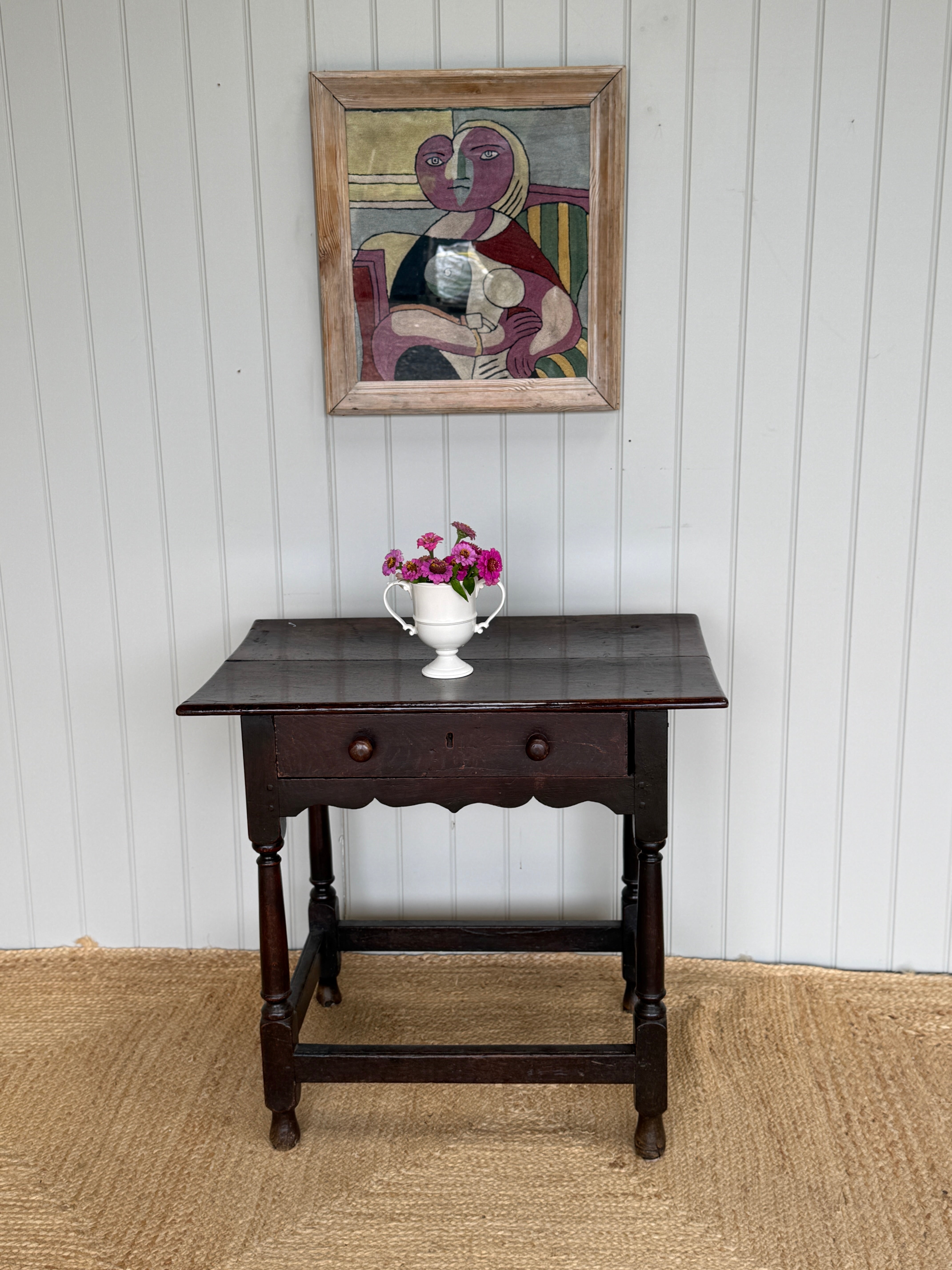 Early 18th Century Oak Side Table
