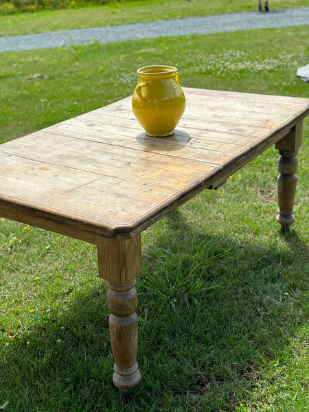 SALE* Small Antique Pine Dining Table on Castors