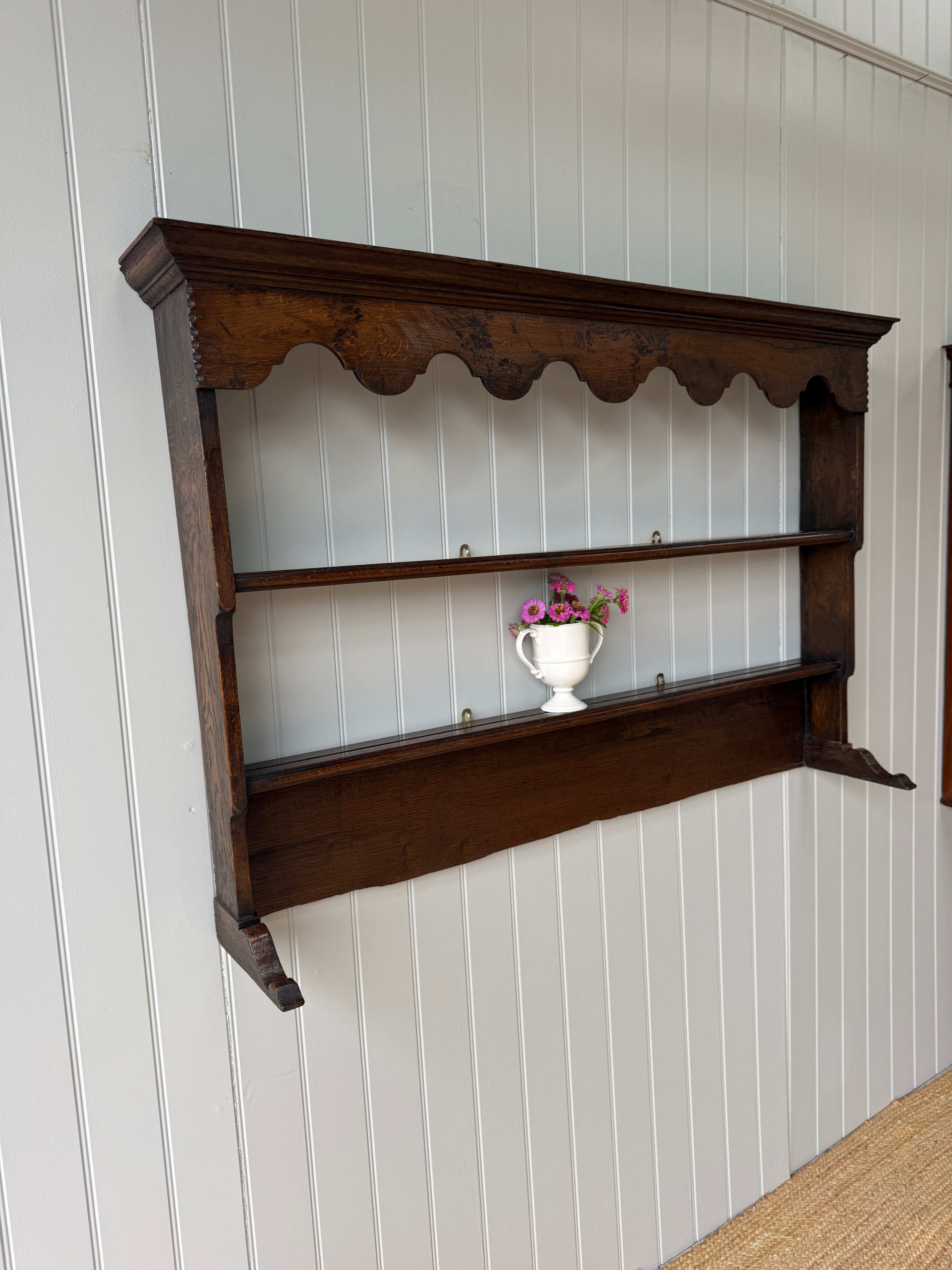 Early 19th Century Oak Delft Rack