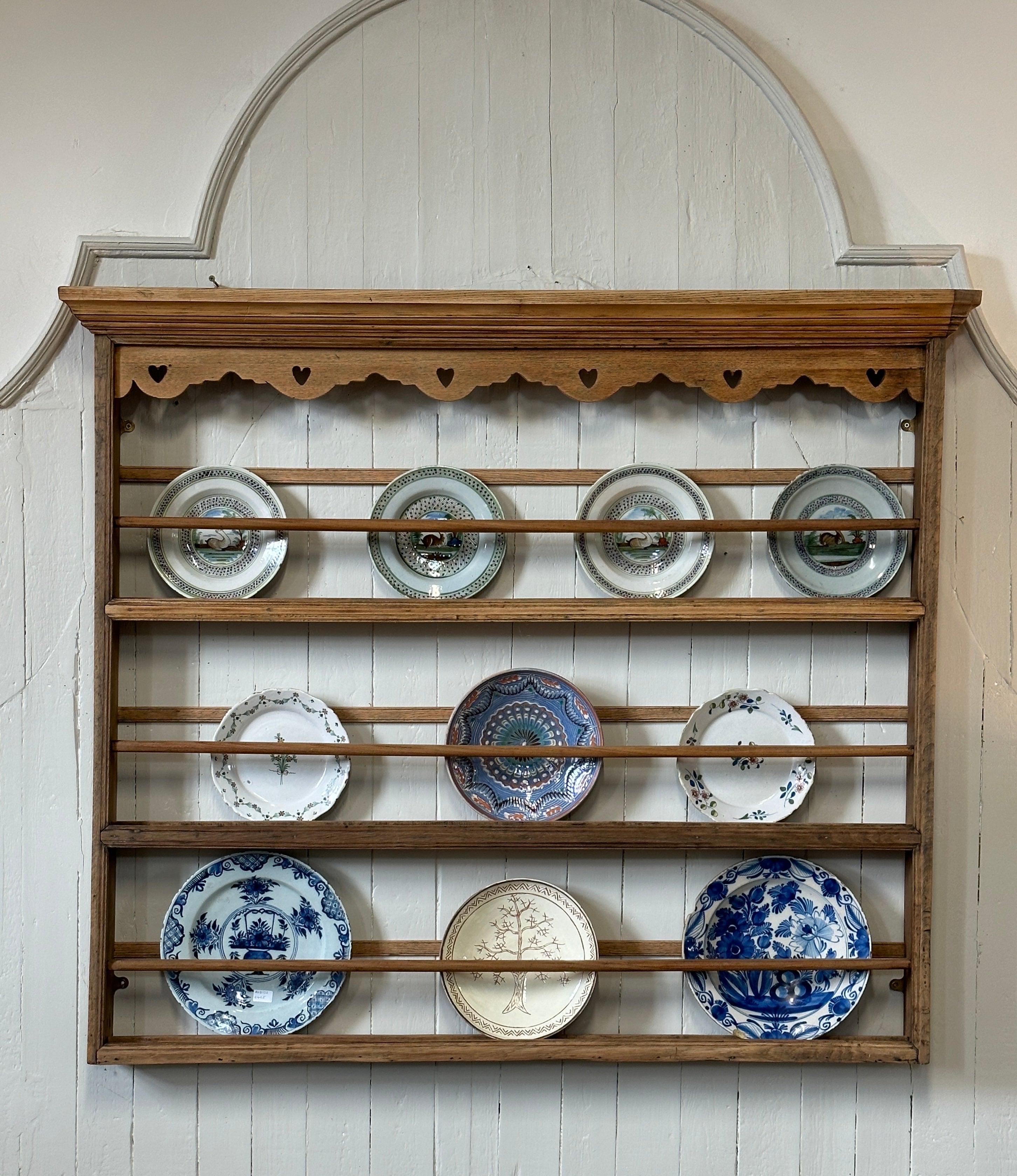 George III Oak Delft Rack. Circa 1780.