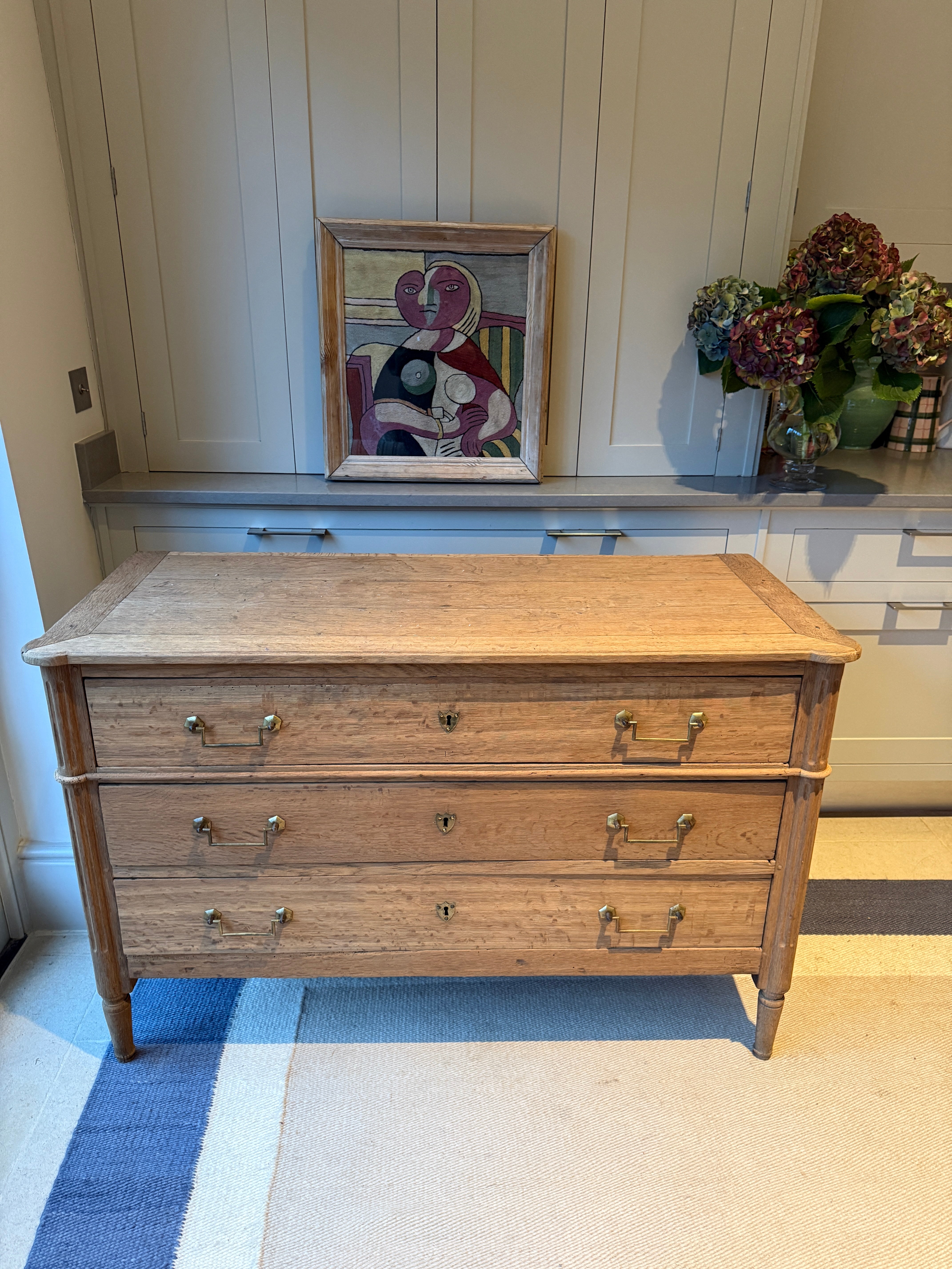 Bleached Oak Commode