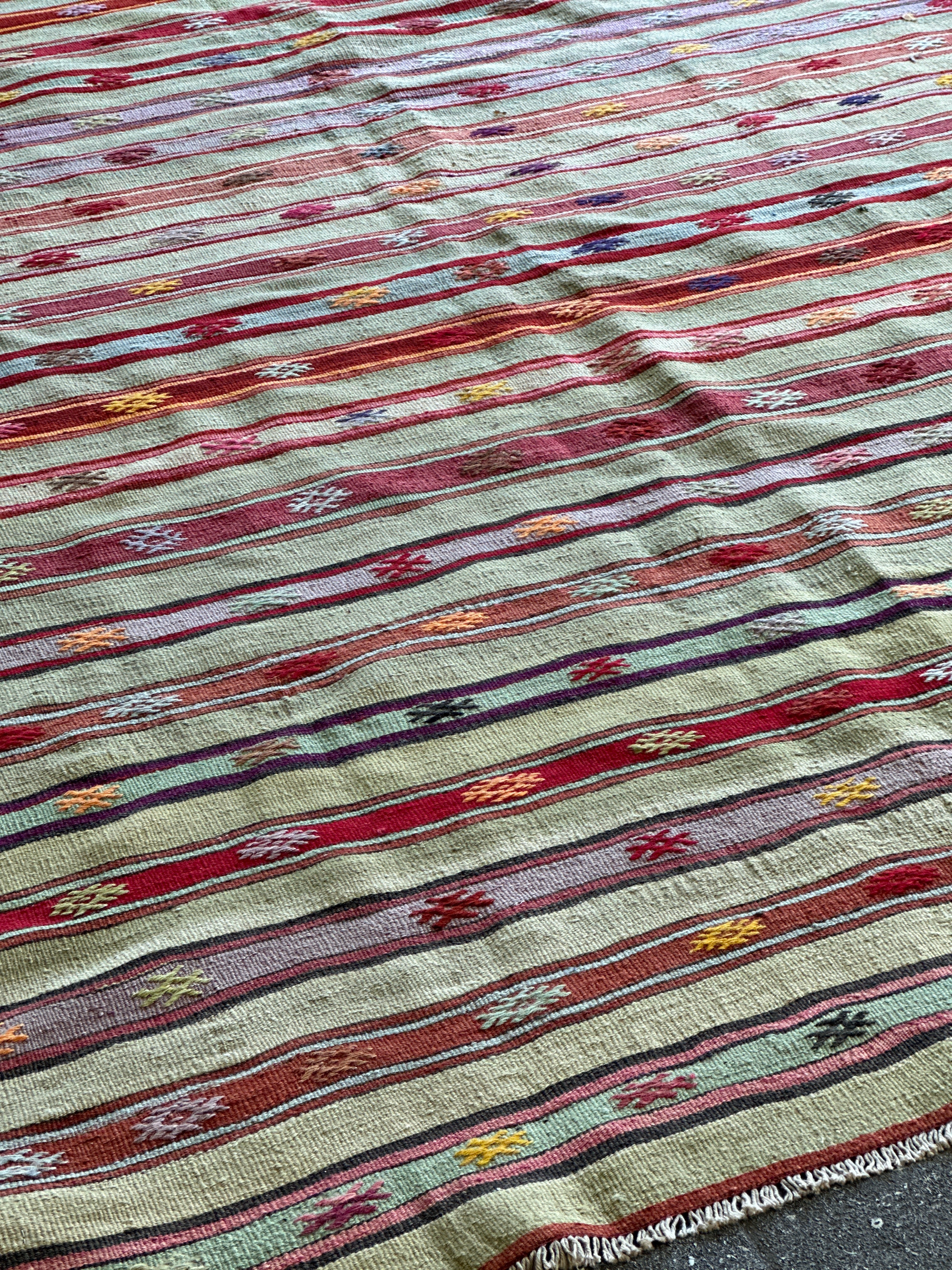 Large Vintage Anatolian Kilim