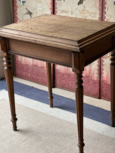 Small French Oak Side Table