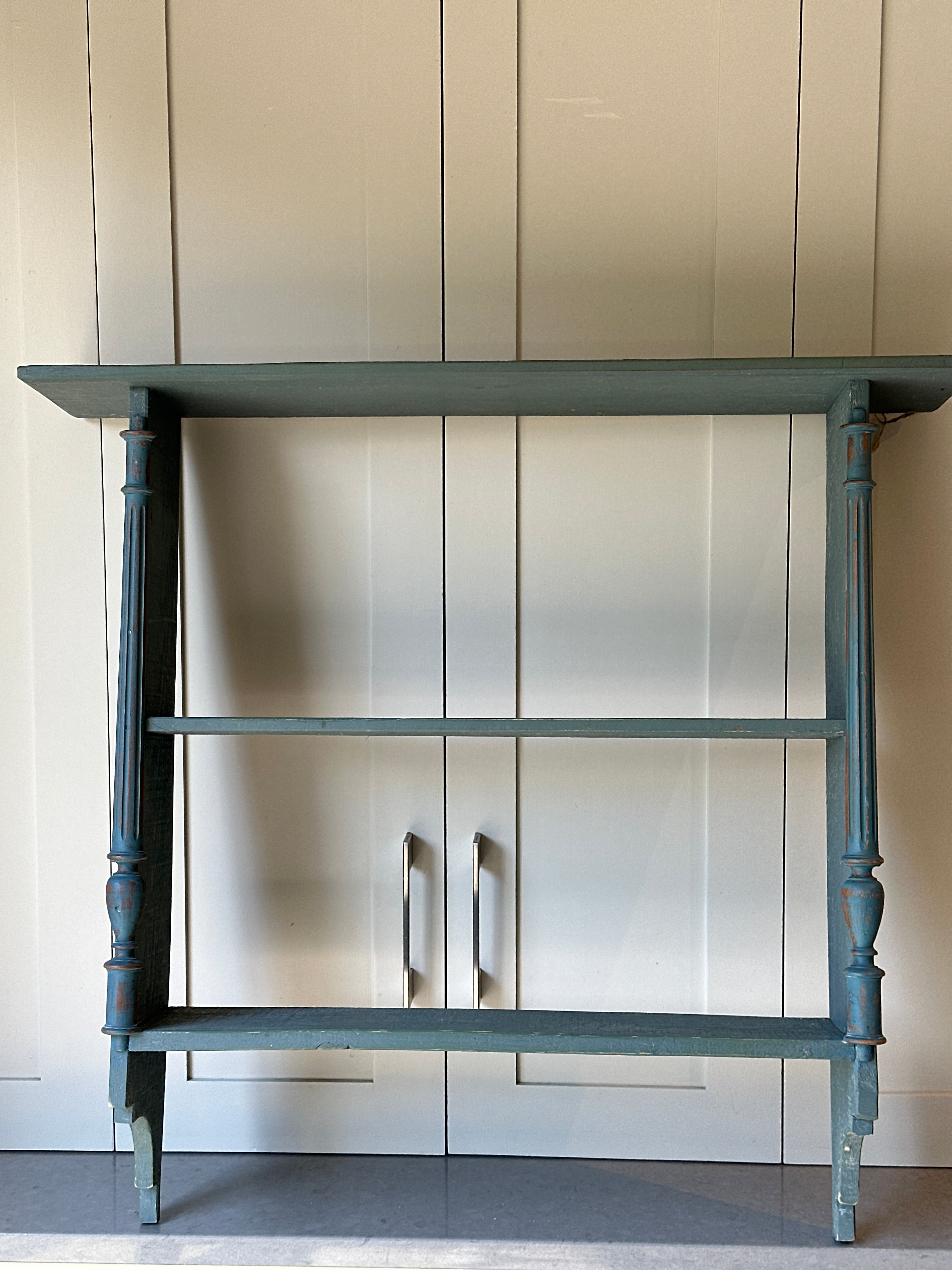 French Painted Wall Shelves