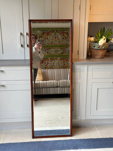 Large Mahogany Tailors or Dressing Room Mirror