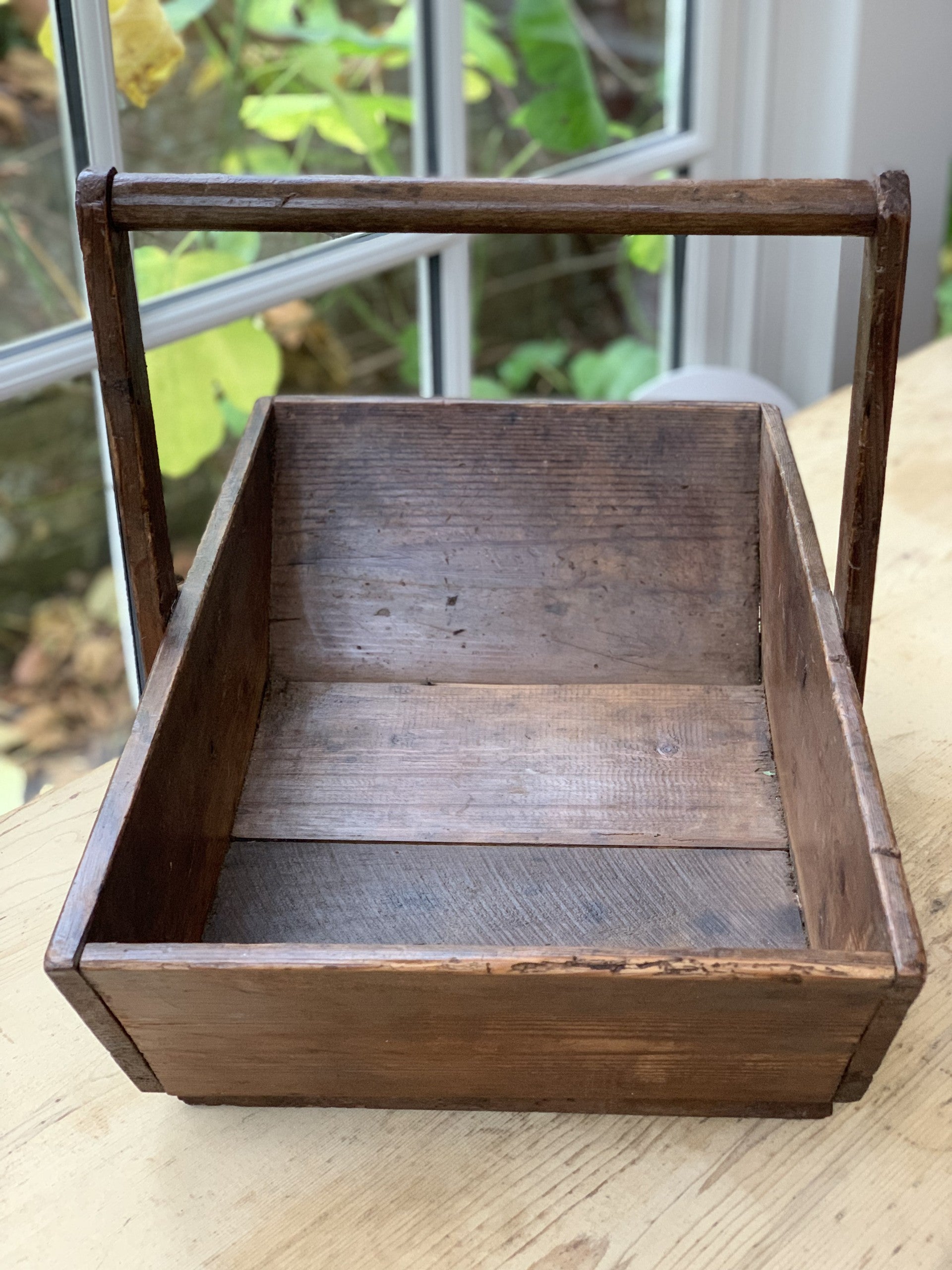 Large wooden trug