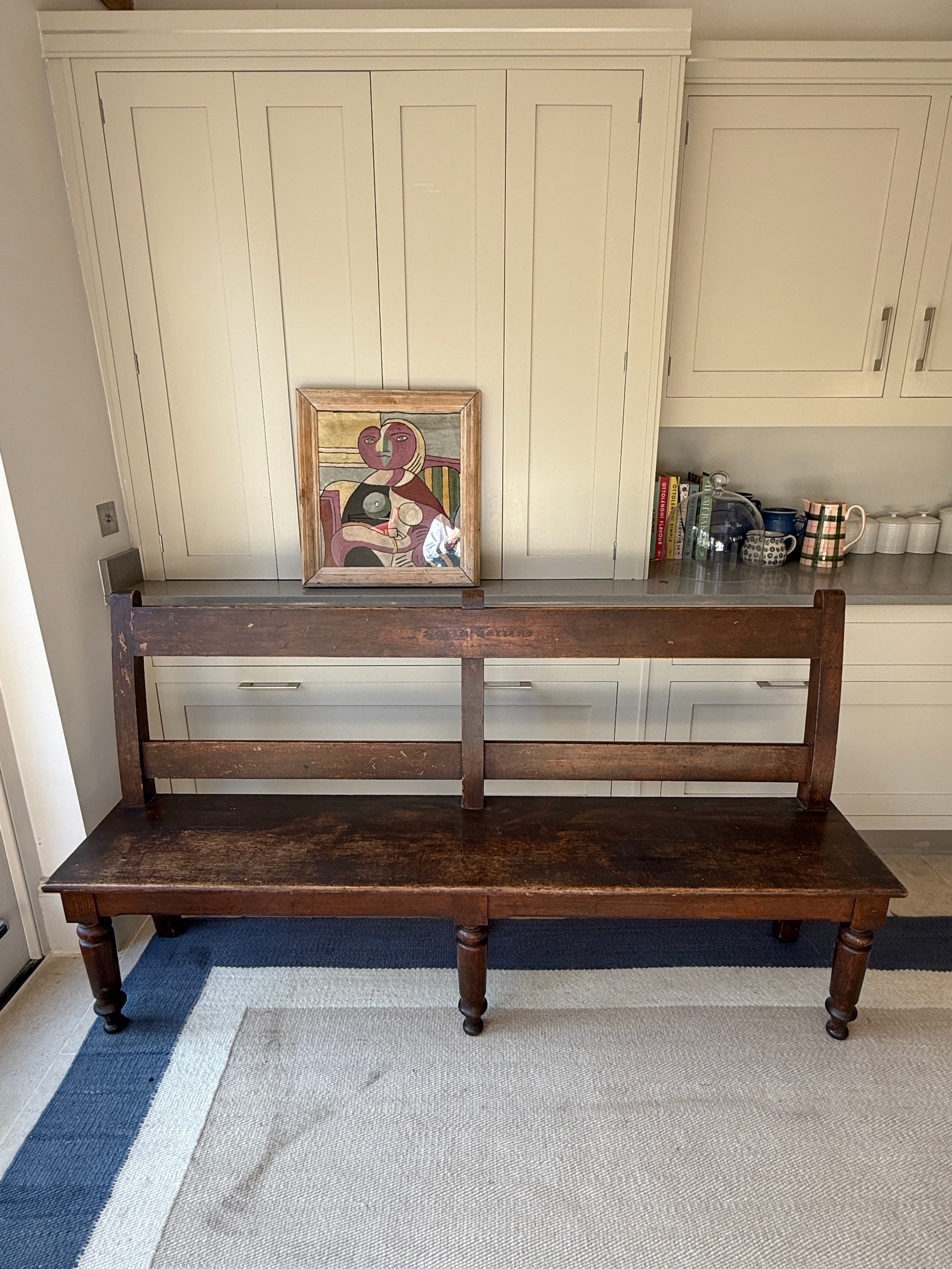 Large 19th Century Oak Bench