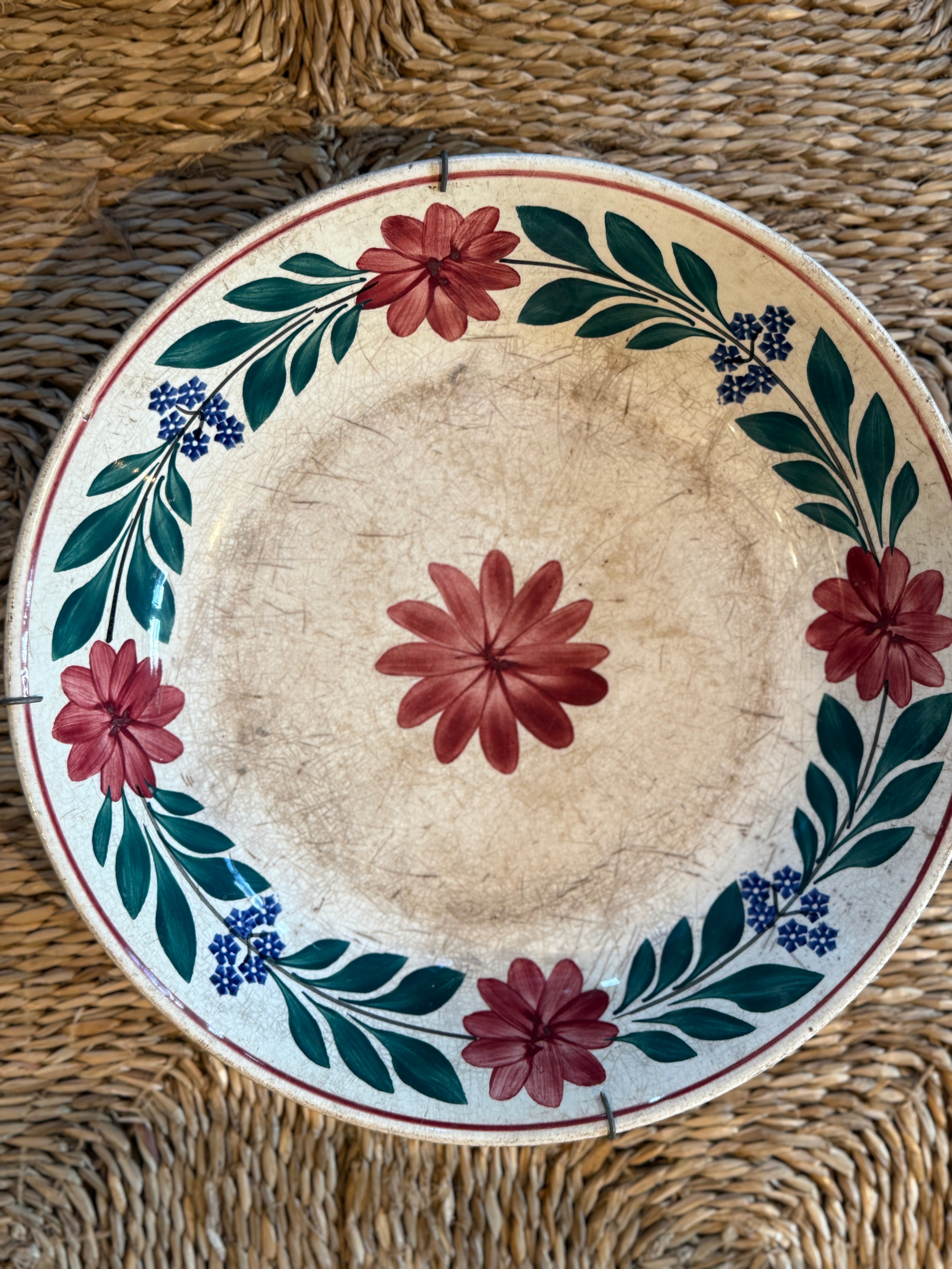19th Century Dutch Glazed Ironstone Bowl from Ceylon
