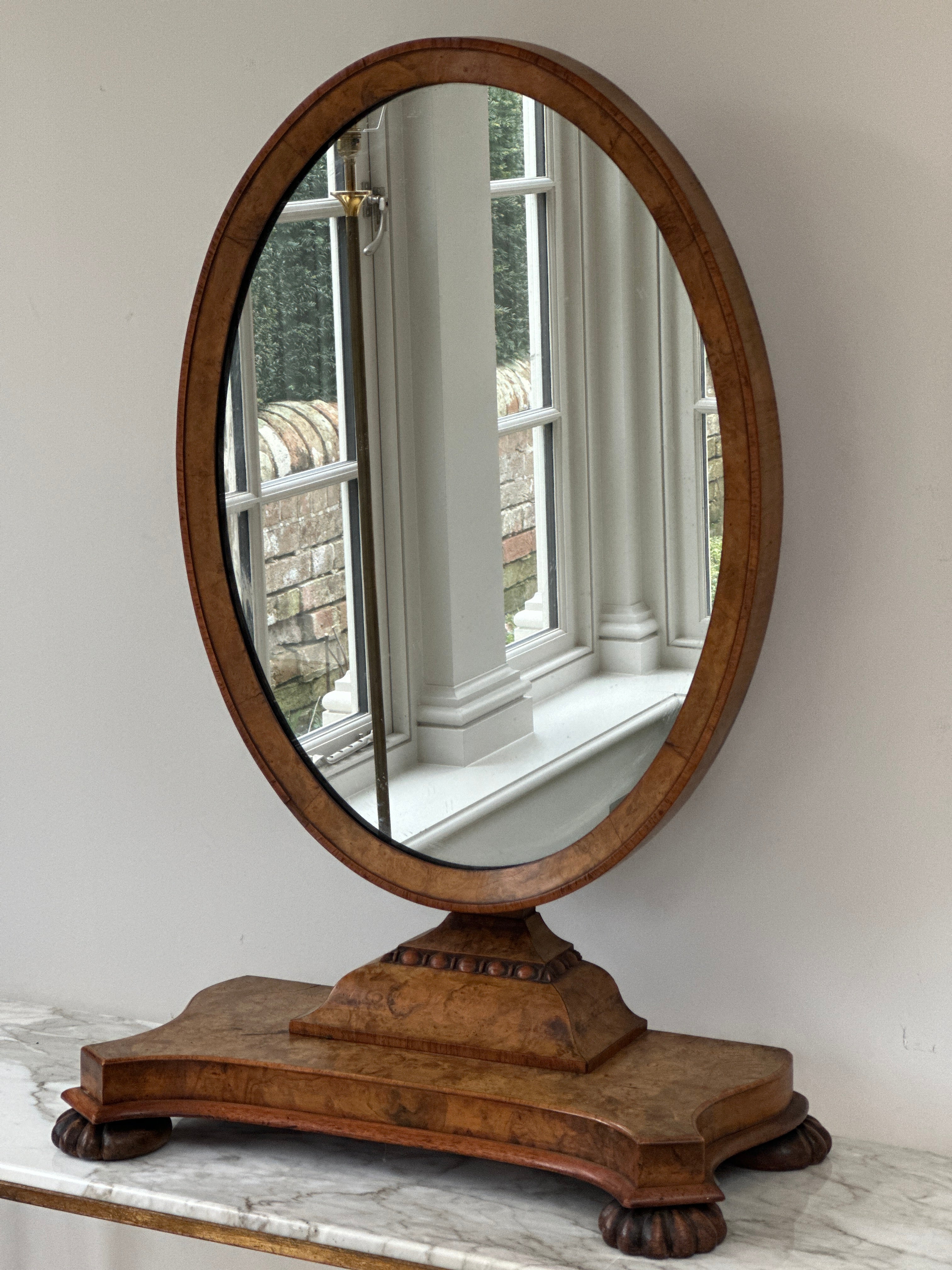 Regency Walnut Dressing Table Mirror