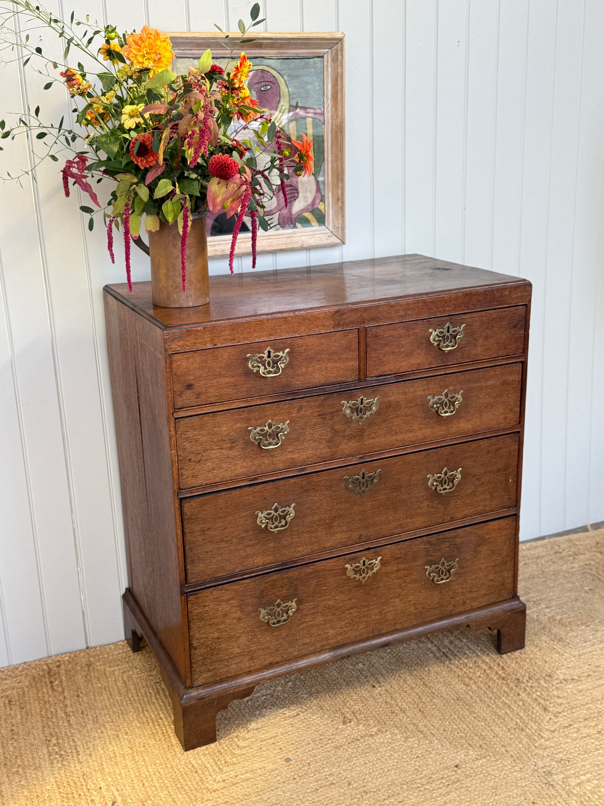George III Oak Chest of Drawere