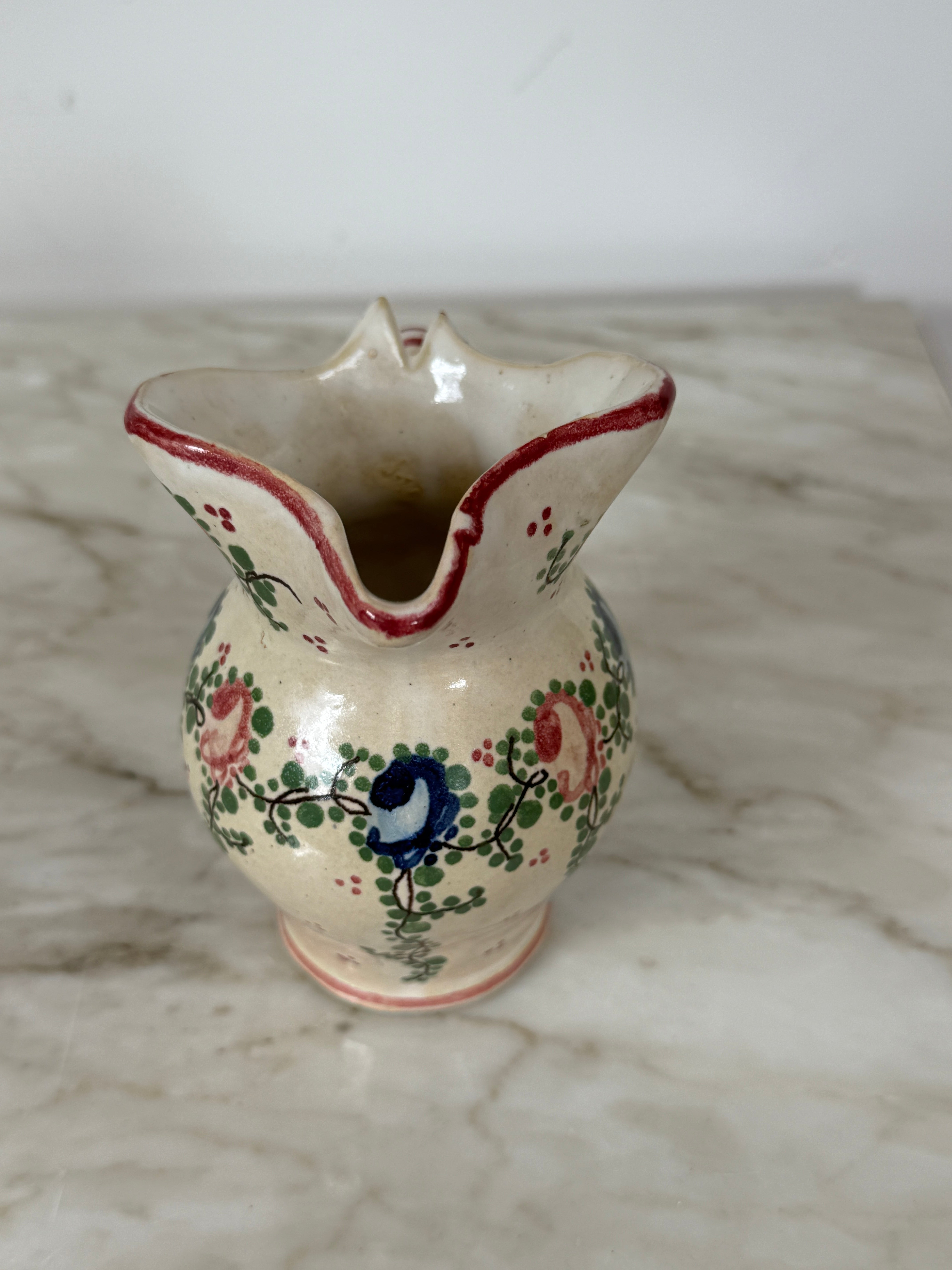 Small French Floral Milk Jug