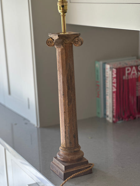 Cast Iron Column Table Lamp