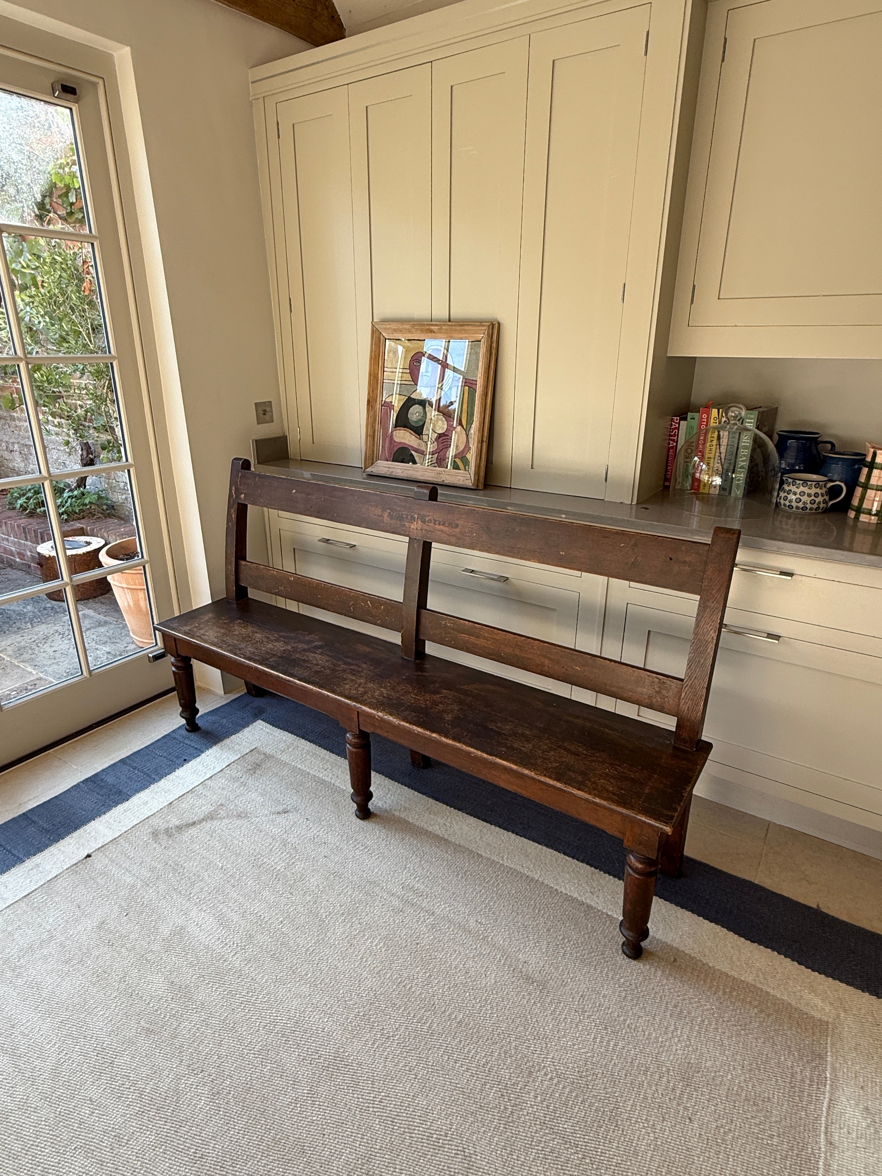 Large 19th Century Oak Bench