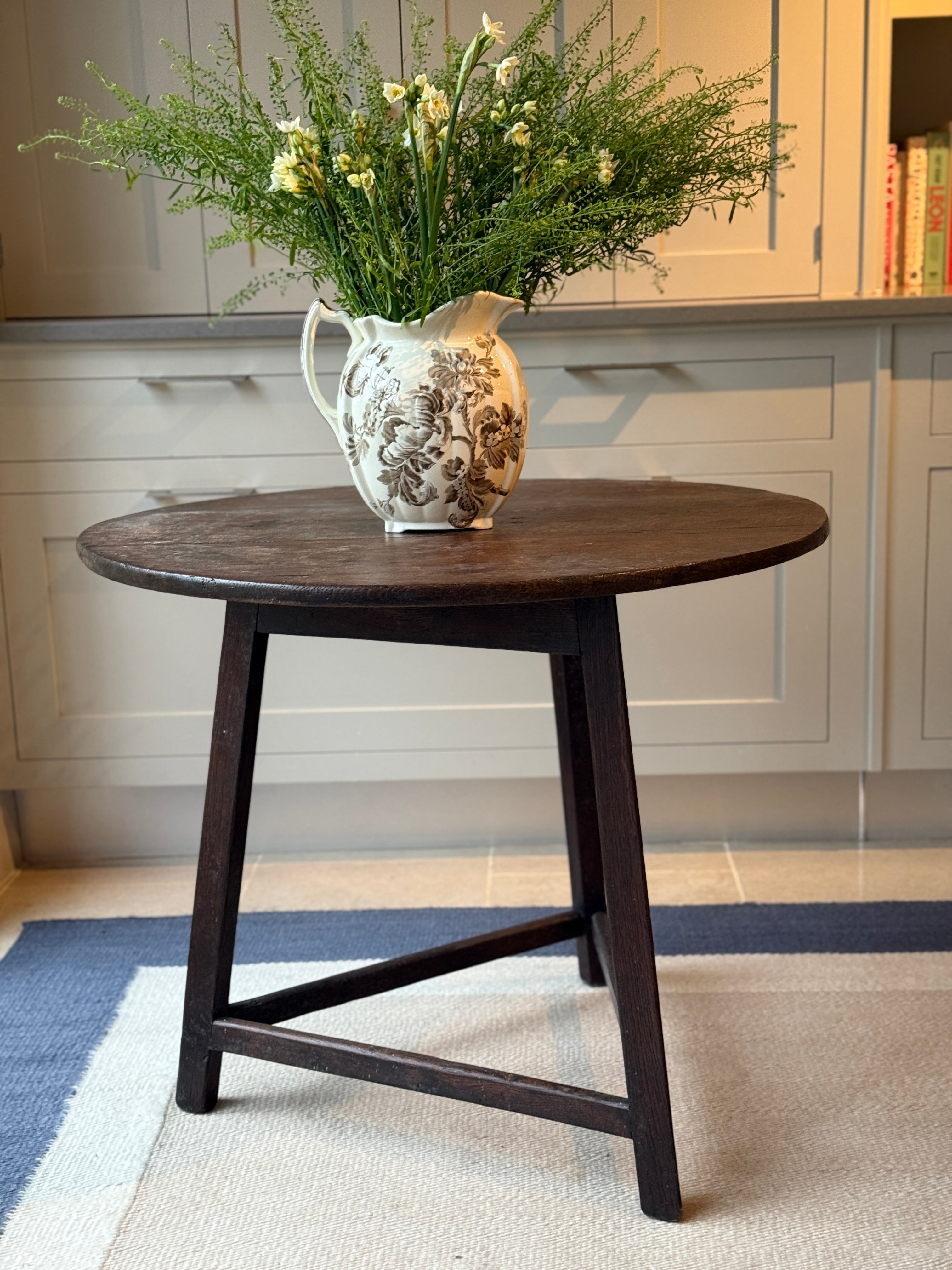 Large Oak Cricket Table