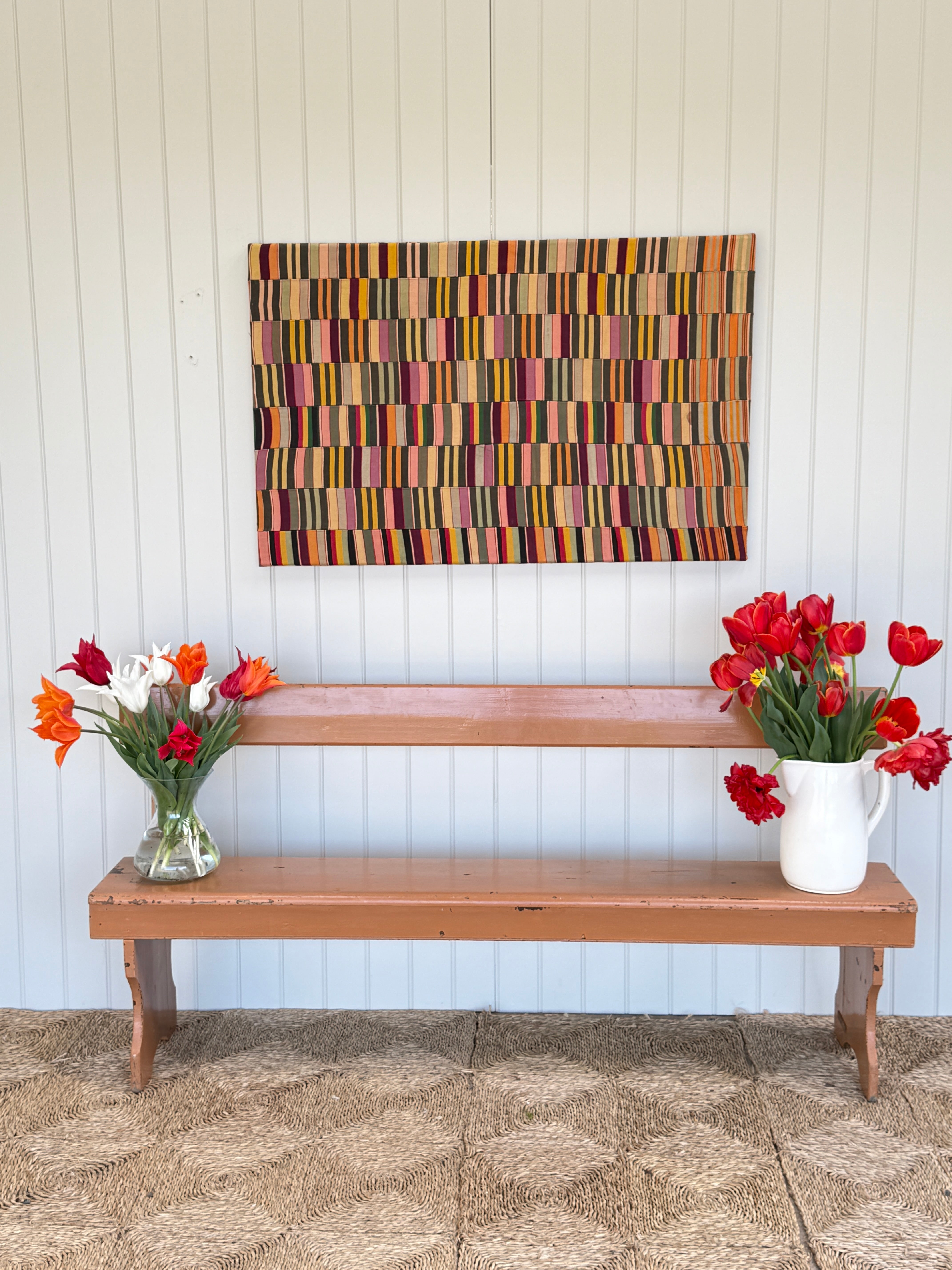 Former Painted Railway Bench