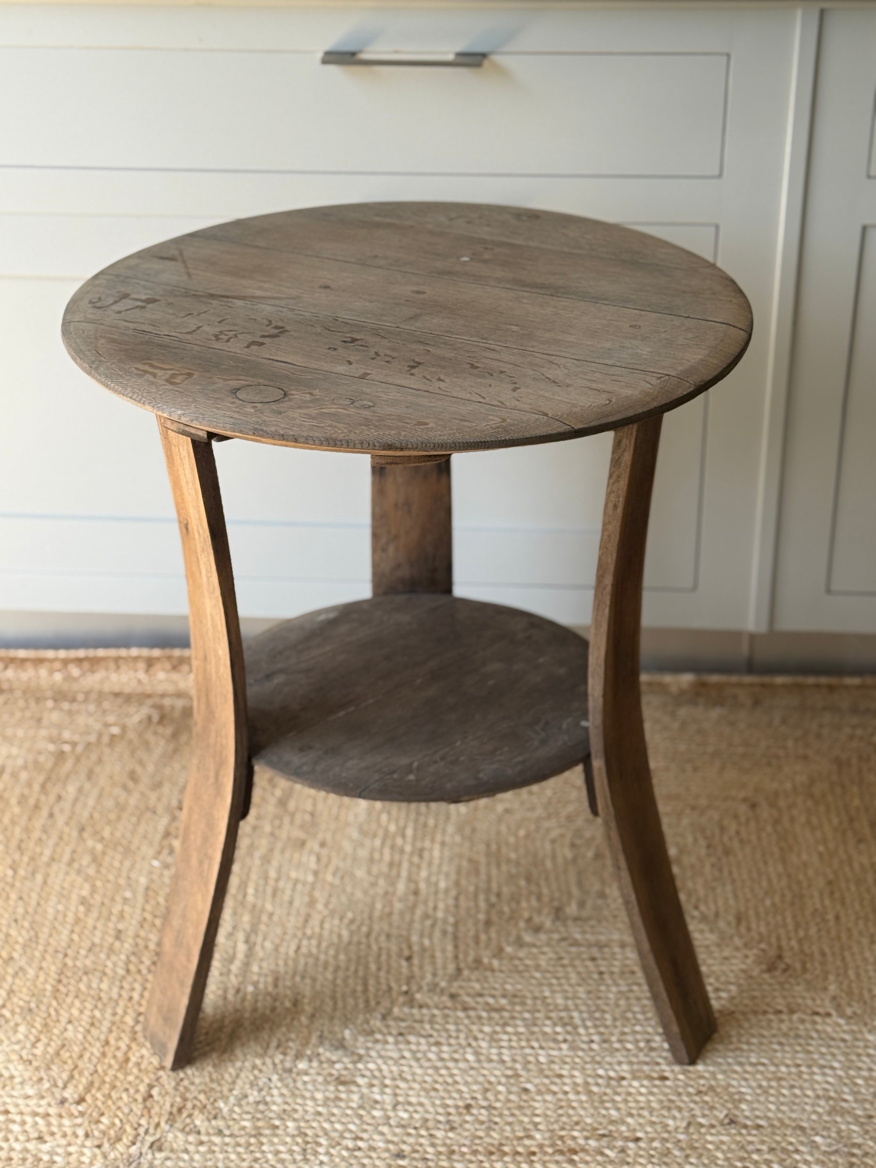 Two-Tier Oak Occasional Table