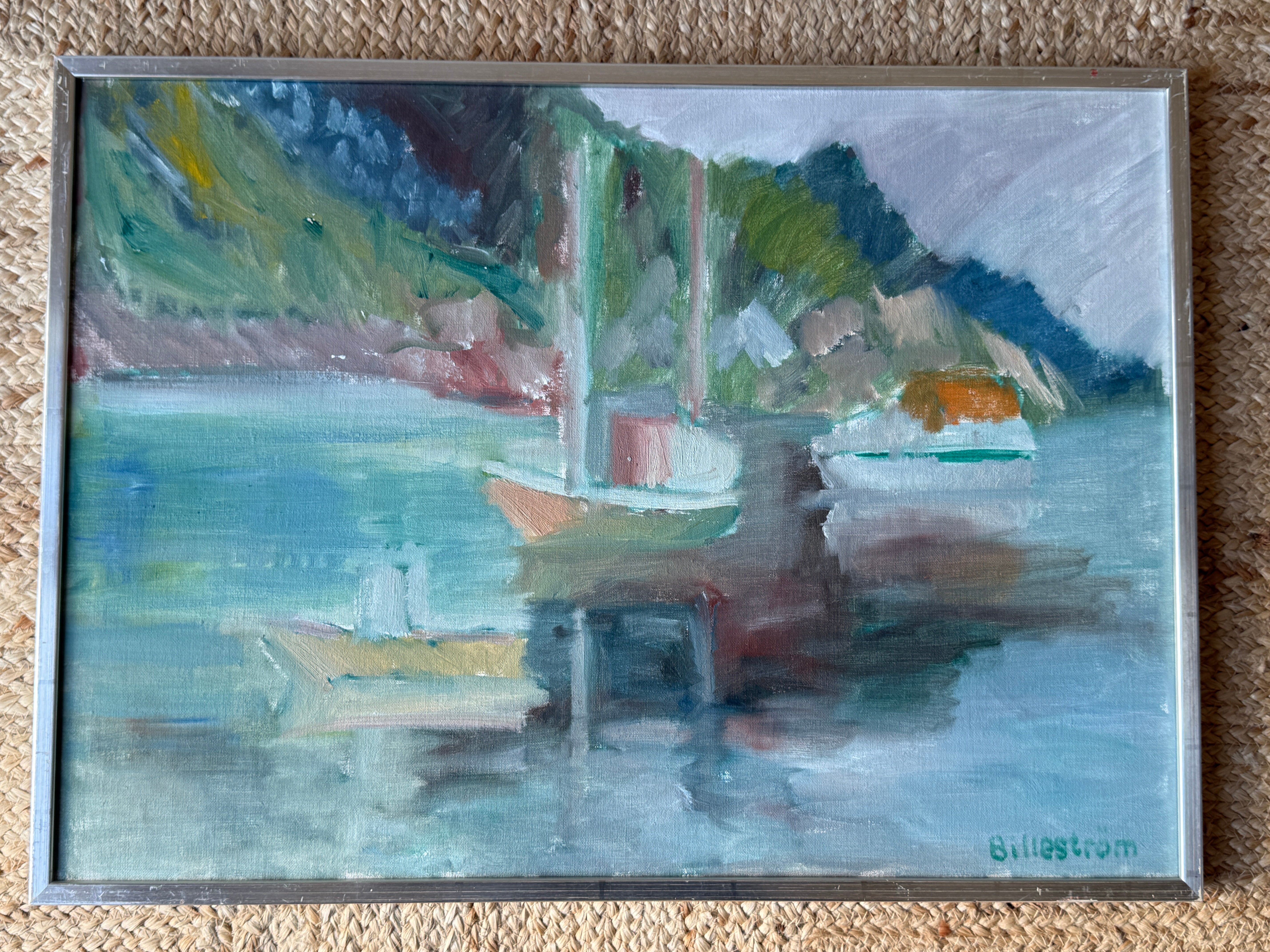 Oil on Canvas by Swedish Artist K Erik Billestrom