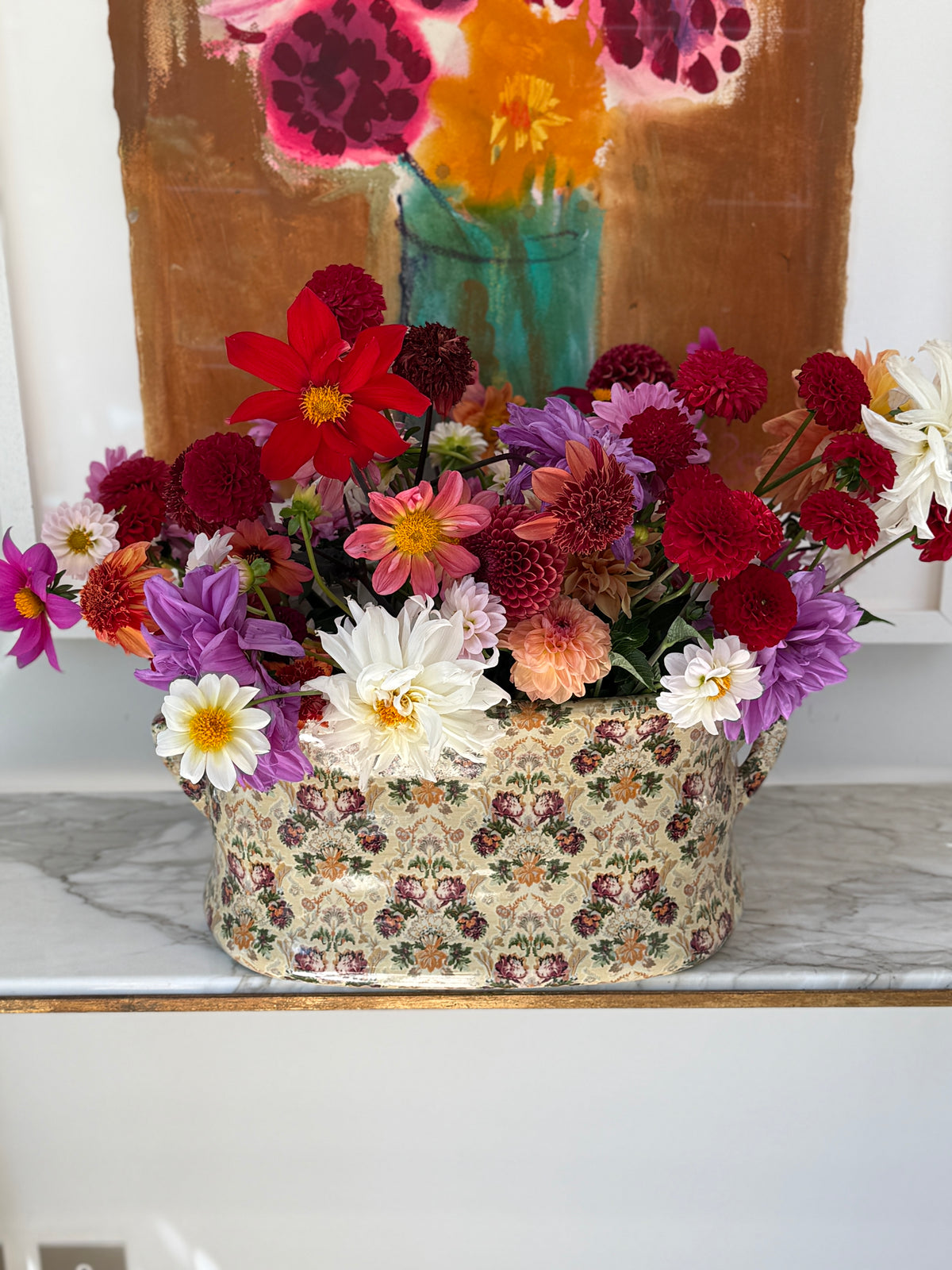 Polychrome Victorian Foot Bath
