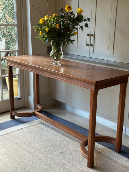 Stunning Large Scale Honeyed Oak Console in the manner of Pugin