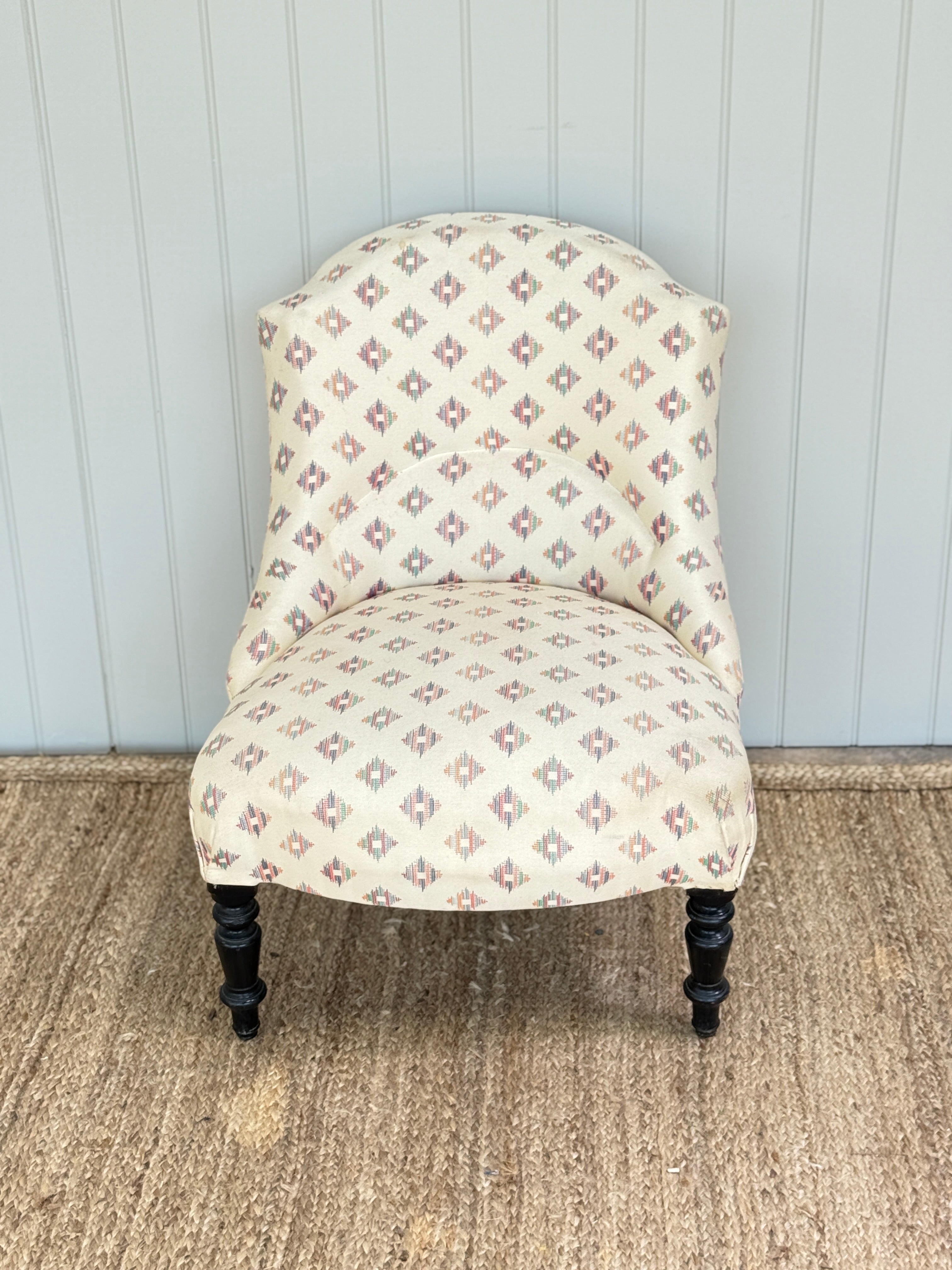 Small French Slipper Chair