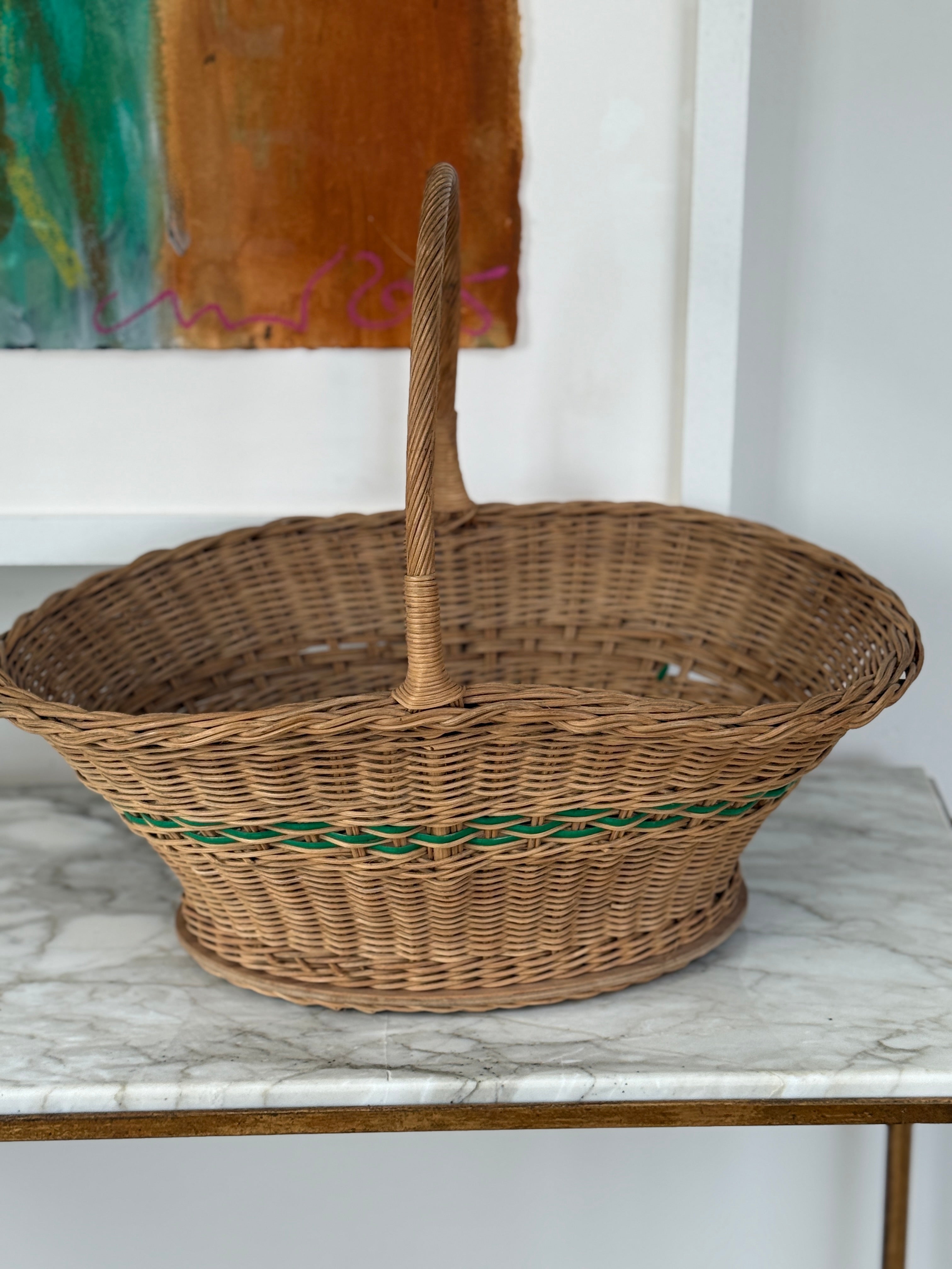 Vintage Shopper with Green accents