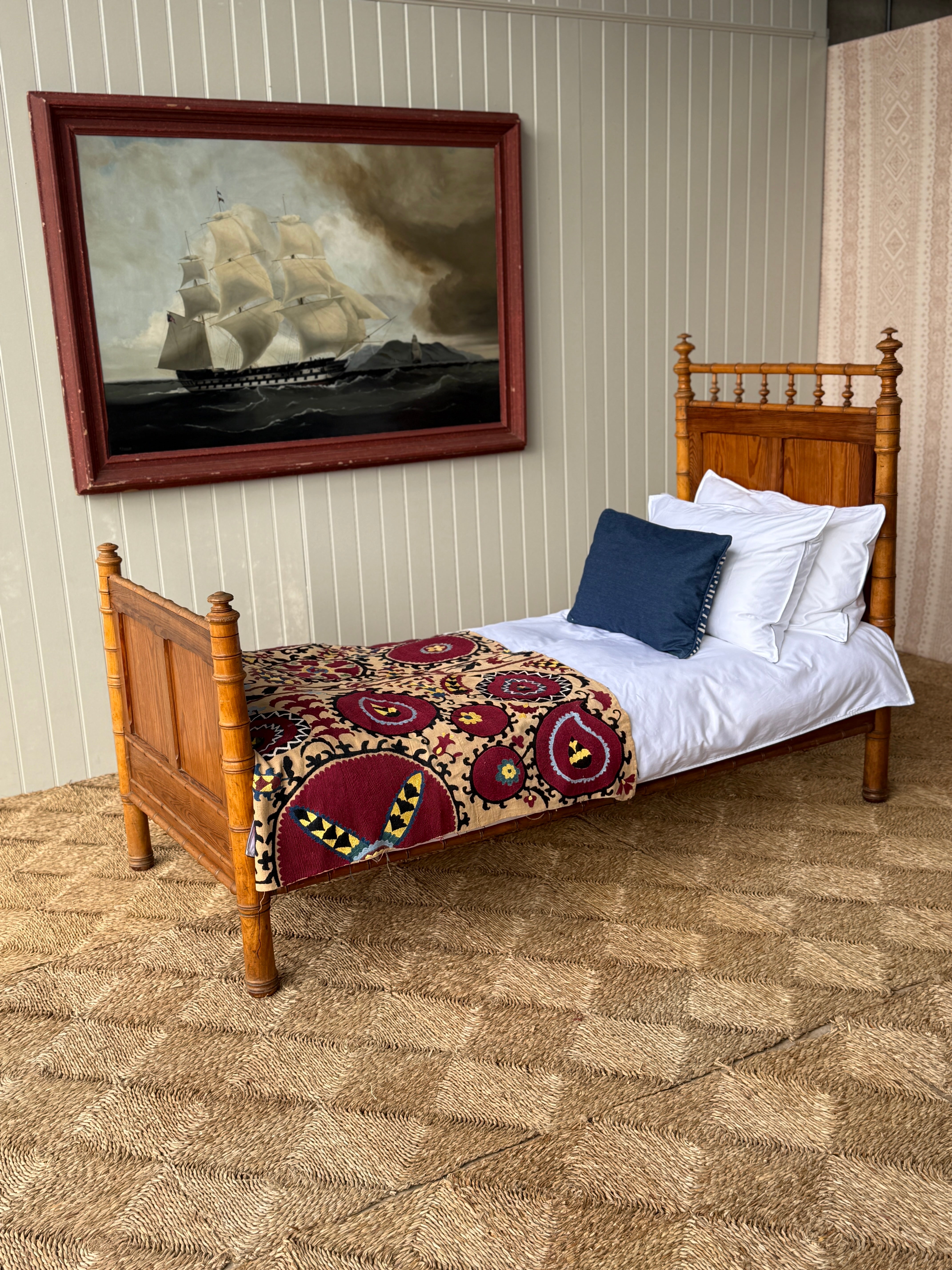 Faux Bamboo Single Bed
