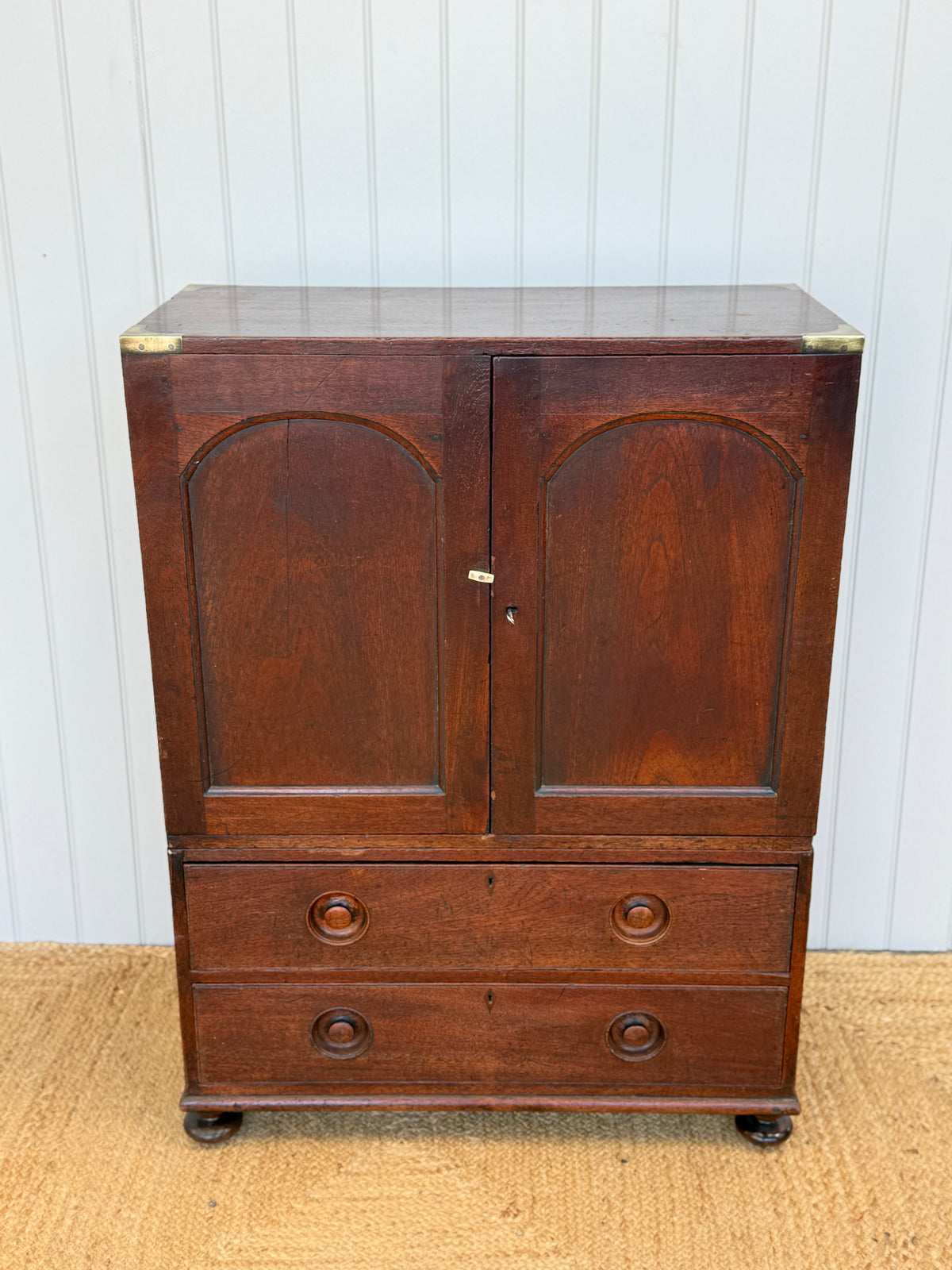 A late 19th Century 2 Part Campaign Chest