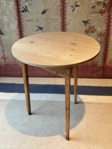Pine Cricket Table with Bleached Top