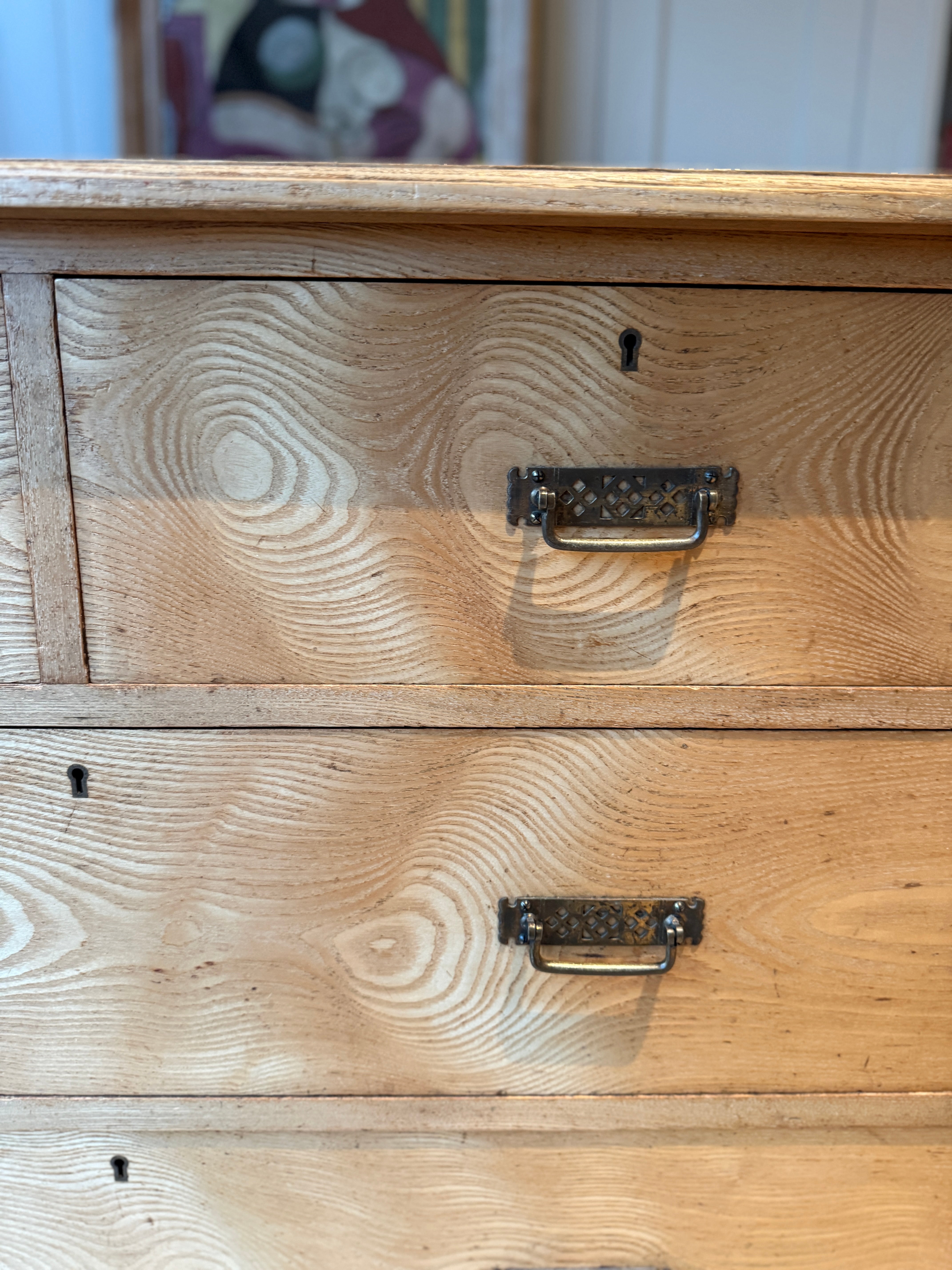 Tangential Cut Ash Chest of Drawers