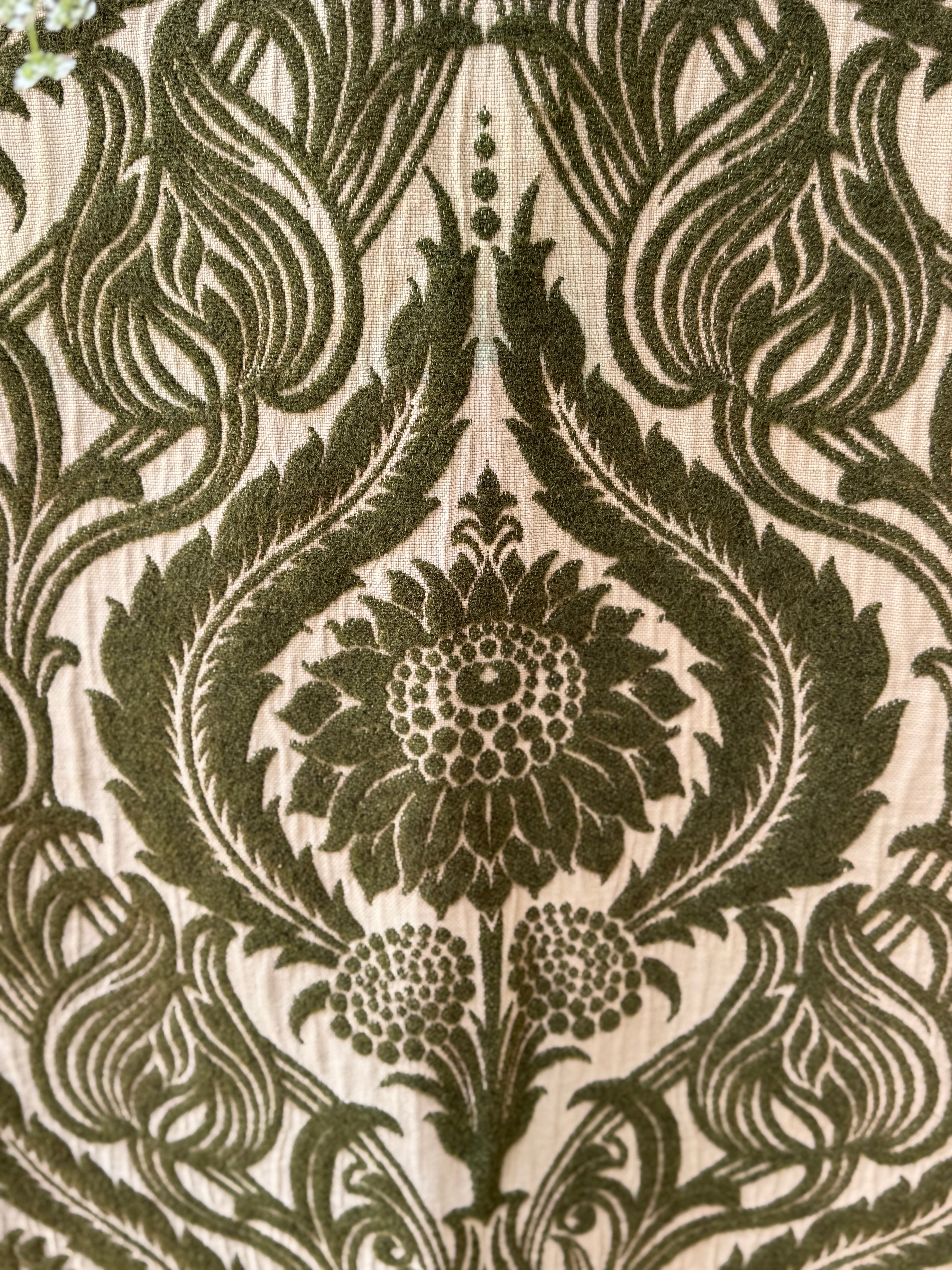 19th Century Decorative Arts and Craft Wool & Velvet Panel