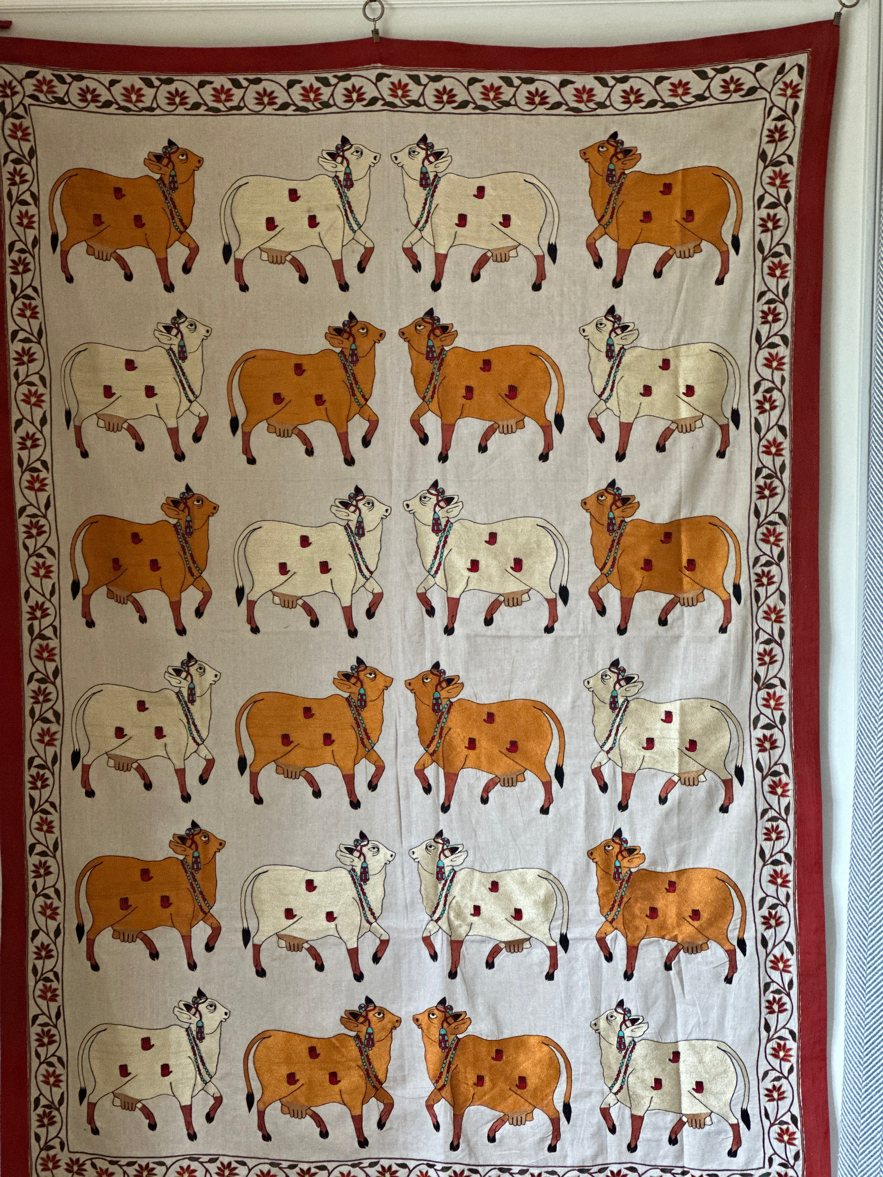 Vintage Sacred Cow Pishwai Wall Covering