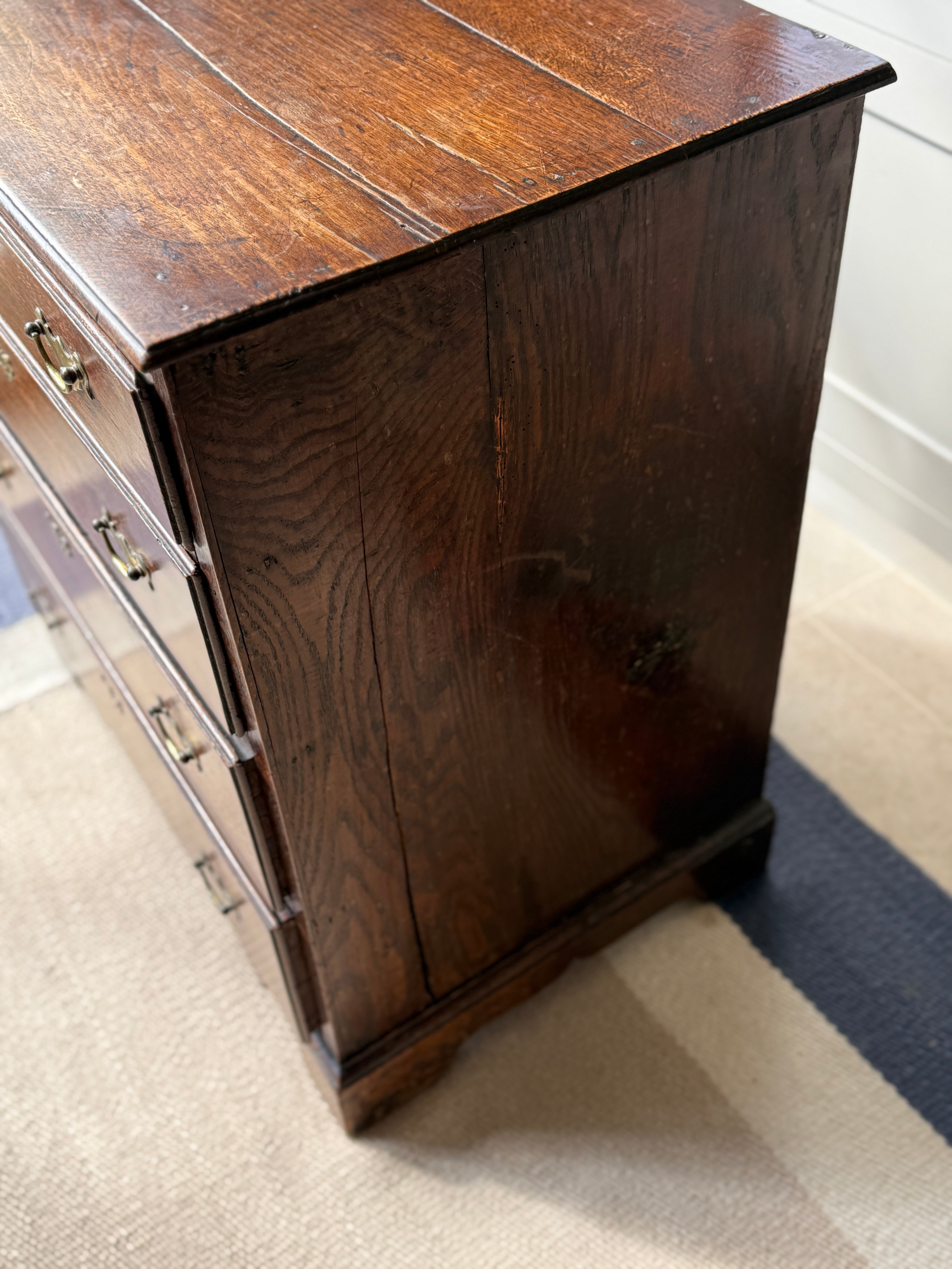 Small early C18th Oak Chest Of Drawers
