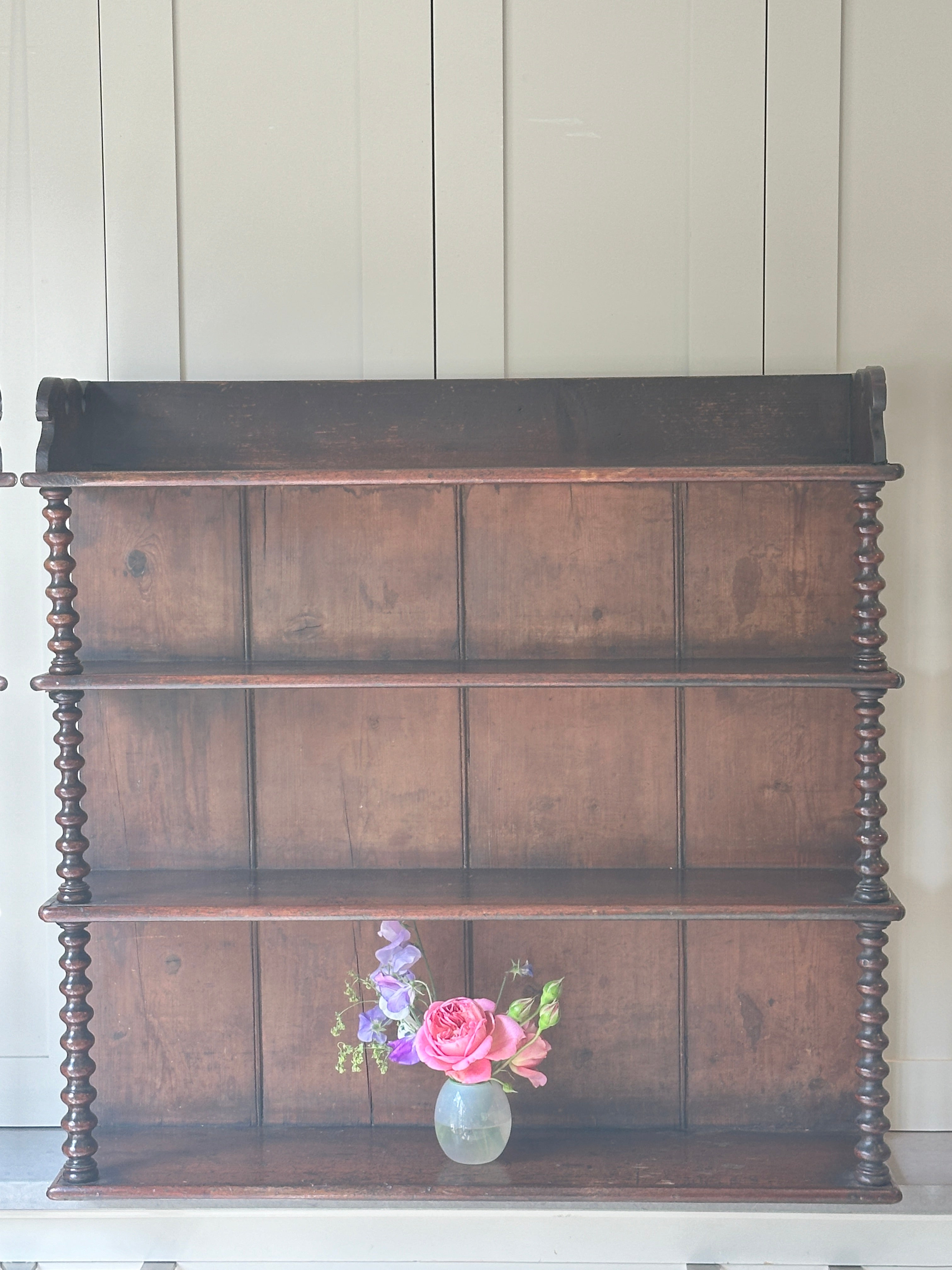 Amazing Large Bobbin Wall Shelves